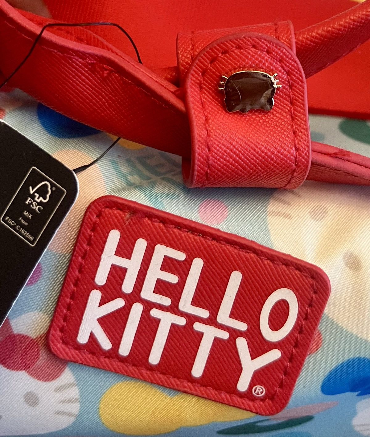 Japanese Brand × Other Authentic Hello Kitty duffle roller travel luggage bag rare Size ONE SIZE - 4 Thumbnail