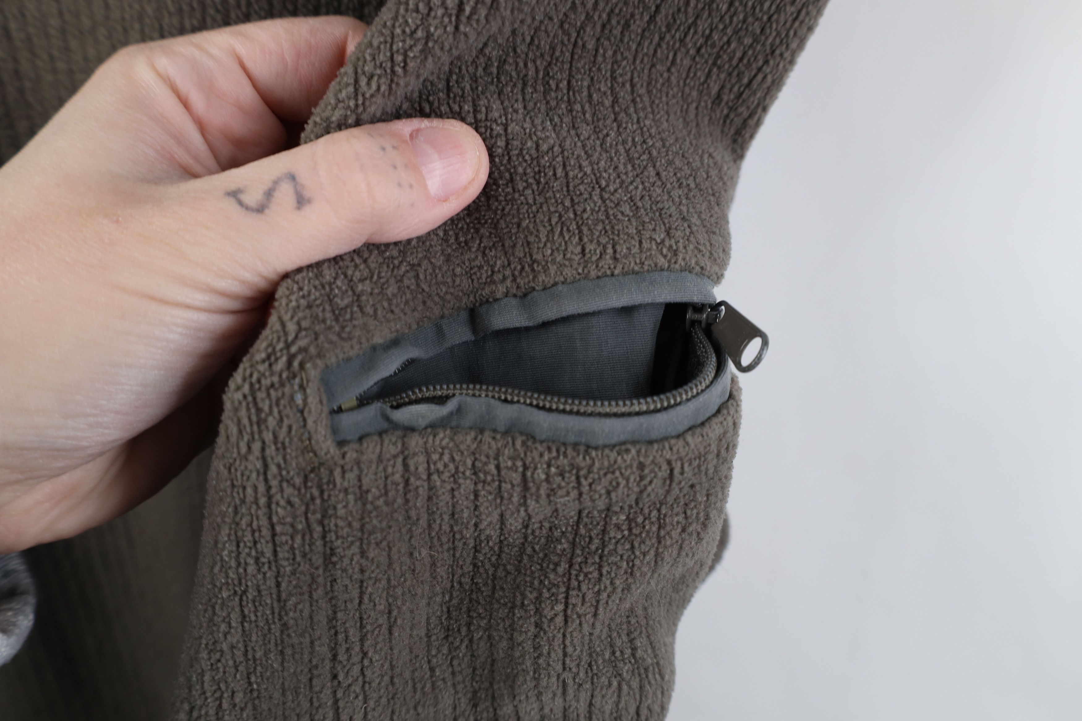 Rei Vintage 90s REI Italian Fleece Ribbed Sweater Gray USA Size US XL / EU 56 / 4 - 4 Thumbnail