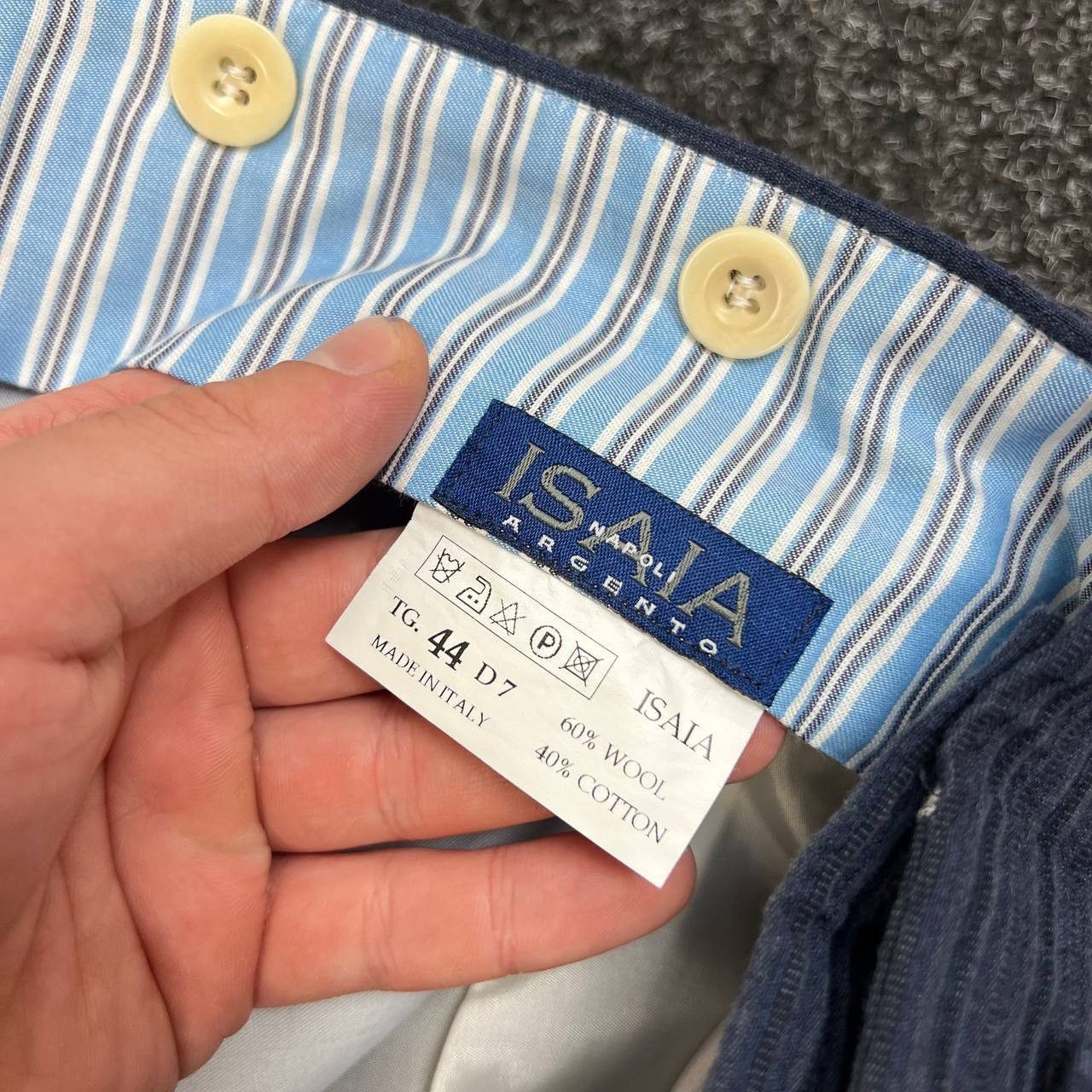 Isaia Isaia Argento Napoli Trousers Wool Big Size Italy Modern Fit Size US 38 / EU 54 - 4 Thumbnail