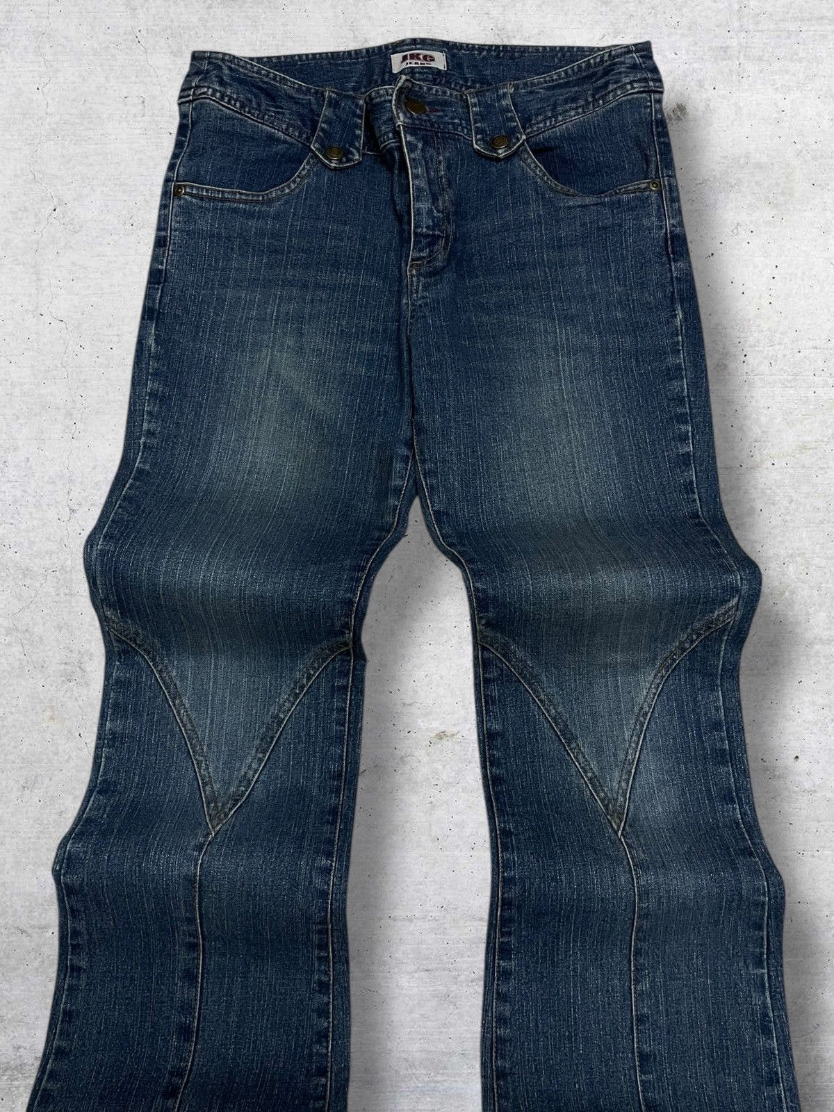 Tornado Mart VINTAGE JKG 1990S JAPAN DESIGNER OG RETRO COWBOY FLARE DENIM Size US 30 / EU 46 - 5 Thumbnail