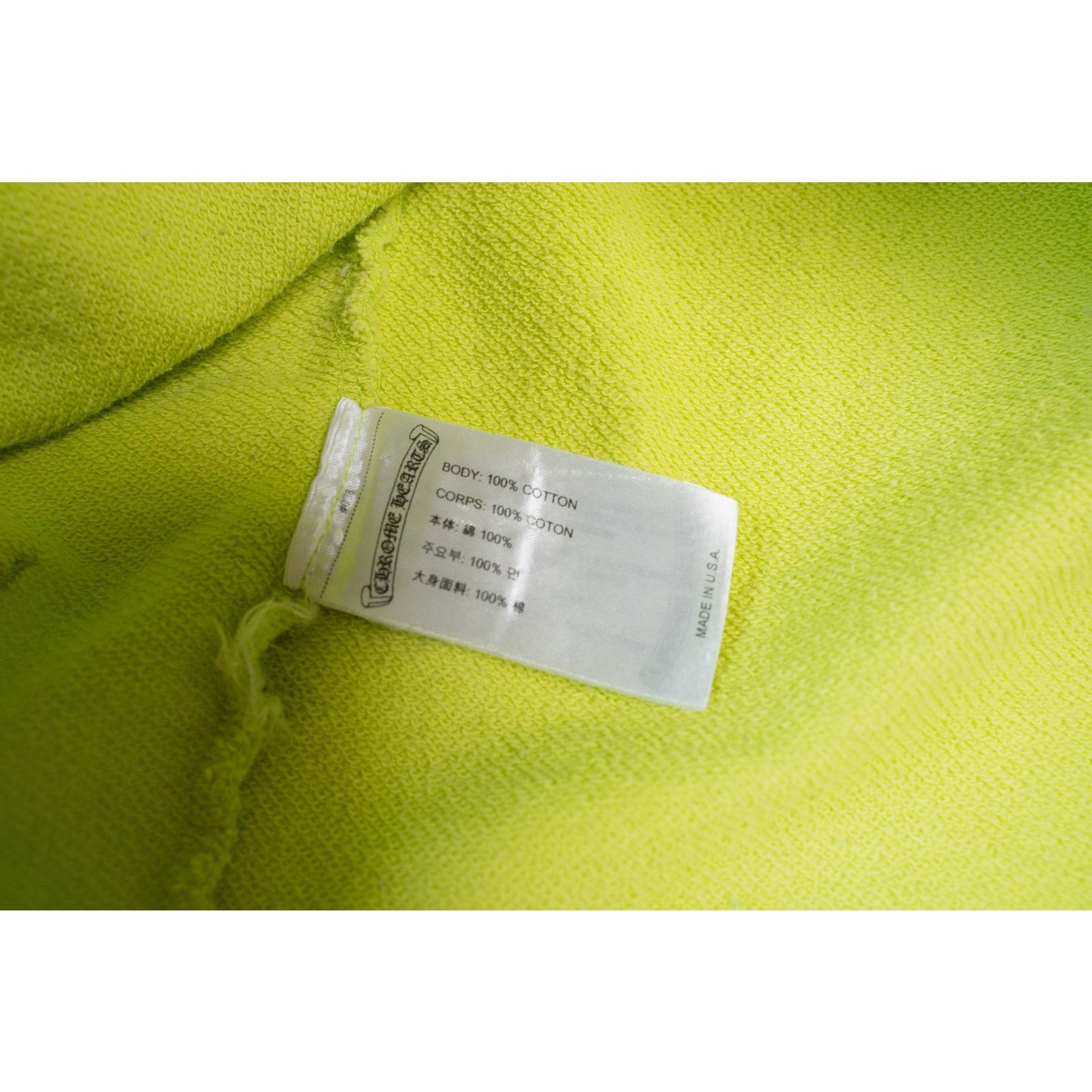 Chrome Hearts Matty Boy Link Hoodie 'Lime Green' Size US M / EU 48-50 / 2 - 4 Thumbnail