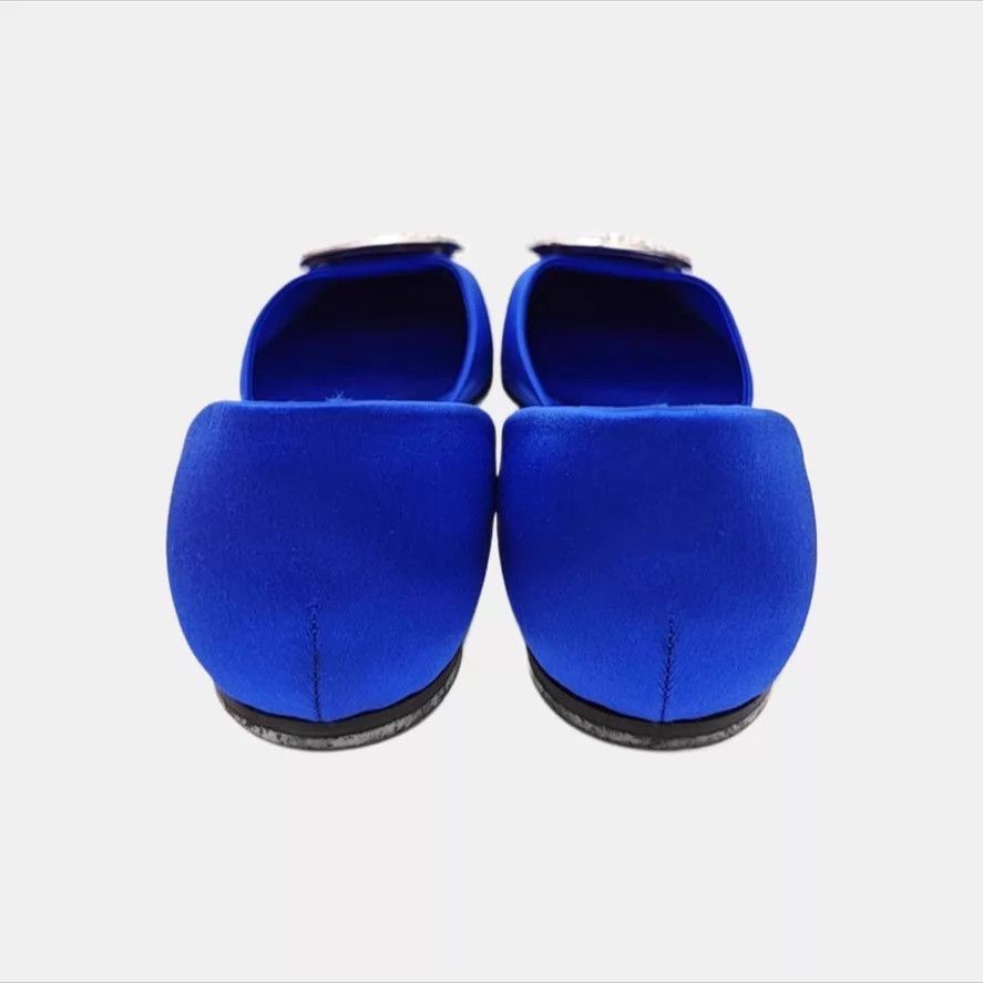 Roger Vivier Roger Vivier Square Crystal Satin Flats 39 Size US 8.5 / IT 38.5 - 9 Thumbnail