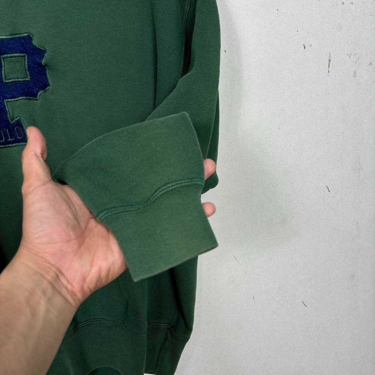 Polo Ralph Lauren Vintage Polo Ralph Lauren 90s P Logo Sweatshirt Boxy Green S Size US S / EU 44-46 / 1 - 5 Thumbnail