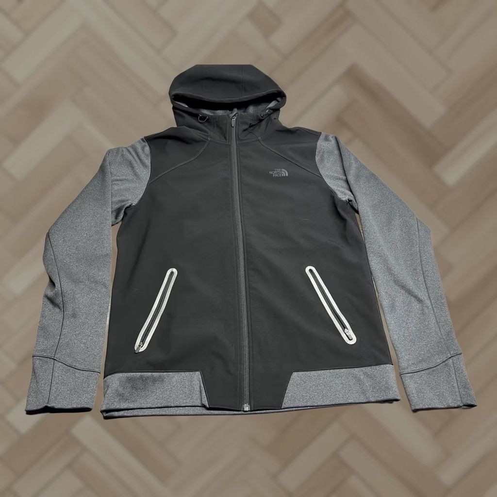 The North Face The North Face Apex Bionic Jacket Mens M Black Full Zip Hooded Lined Microfleece X-Brand Pattern Solid Zip Pockets Casual Hiking Walking Size US M / EU 48-50 / 2 - 1 Thumbnail
