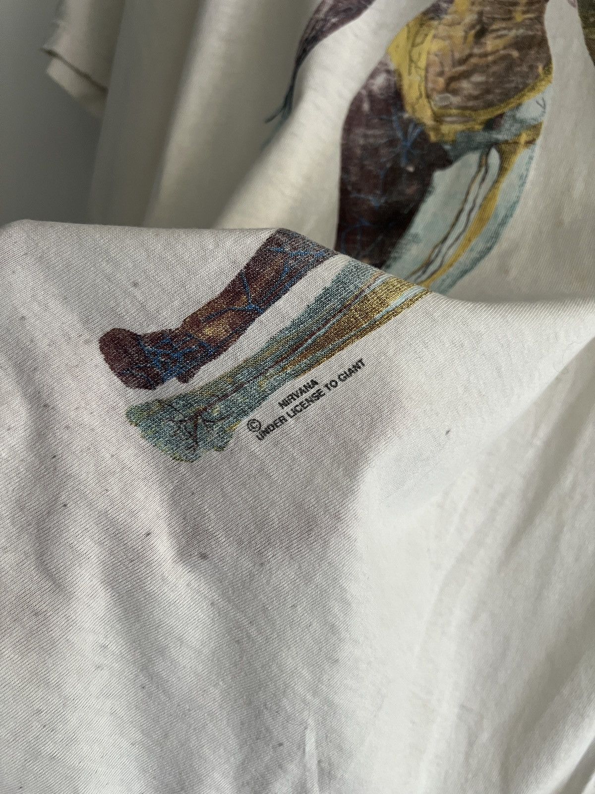 Band Tees × Nirvana × Vintage 1993 Vintage Nirvana In Utero Tee Size US XL / EU 56 / 4 - 4 Thumbnail