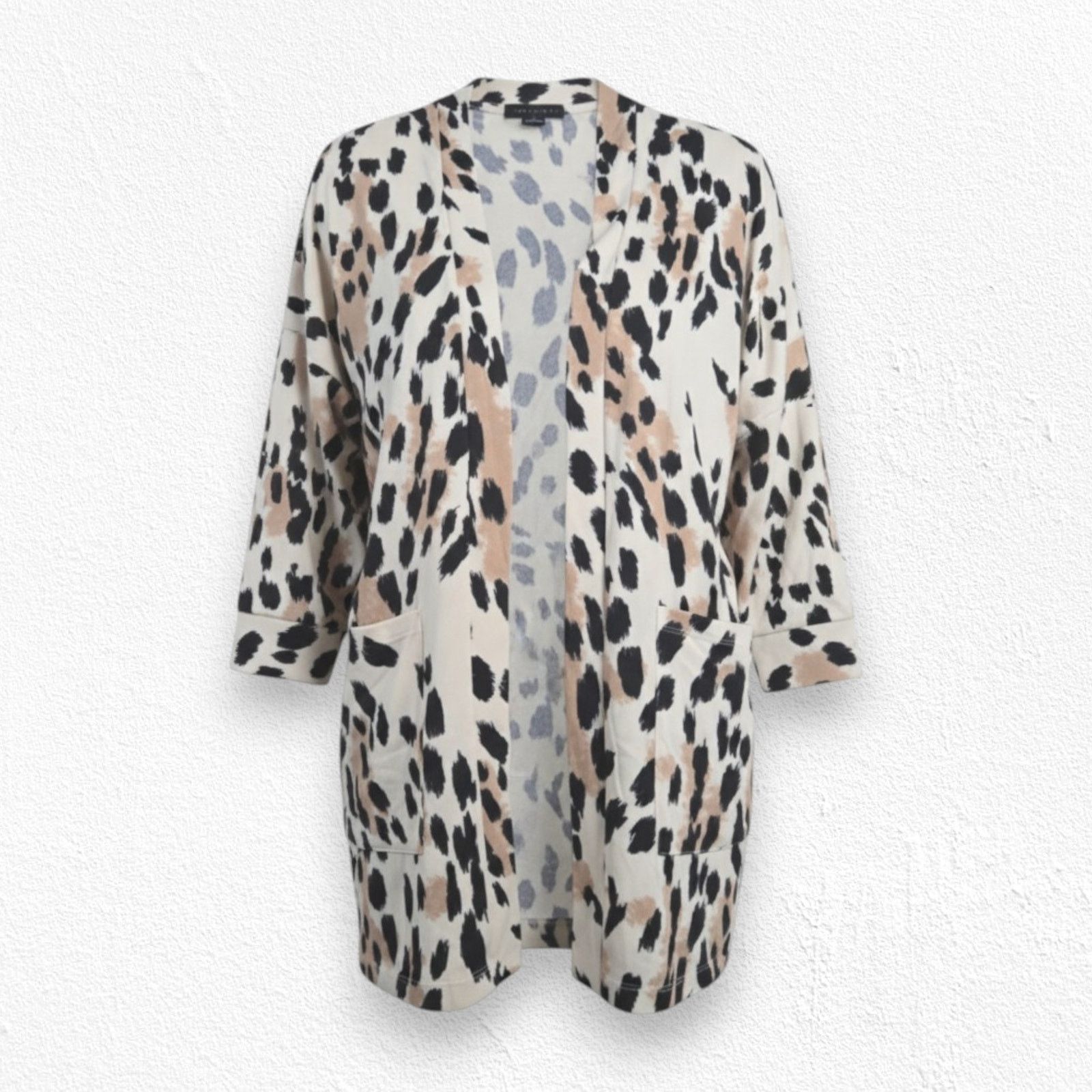 Sanctuary Sanctuary Leopard Print Open Front Cardigan Size 1X Size XXL / US 16-18 / IT 52-54 - 1 Thumbnail