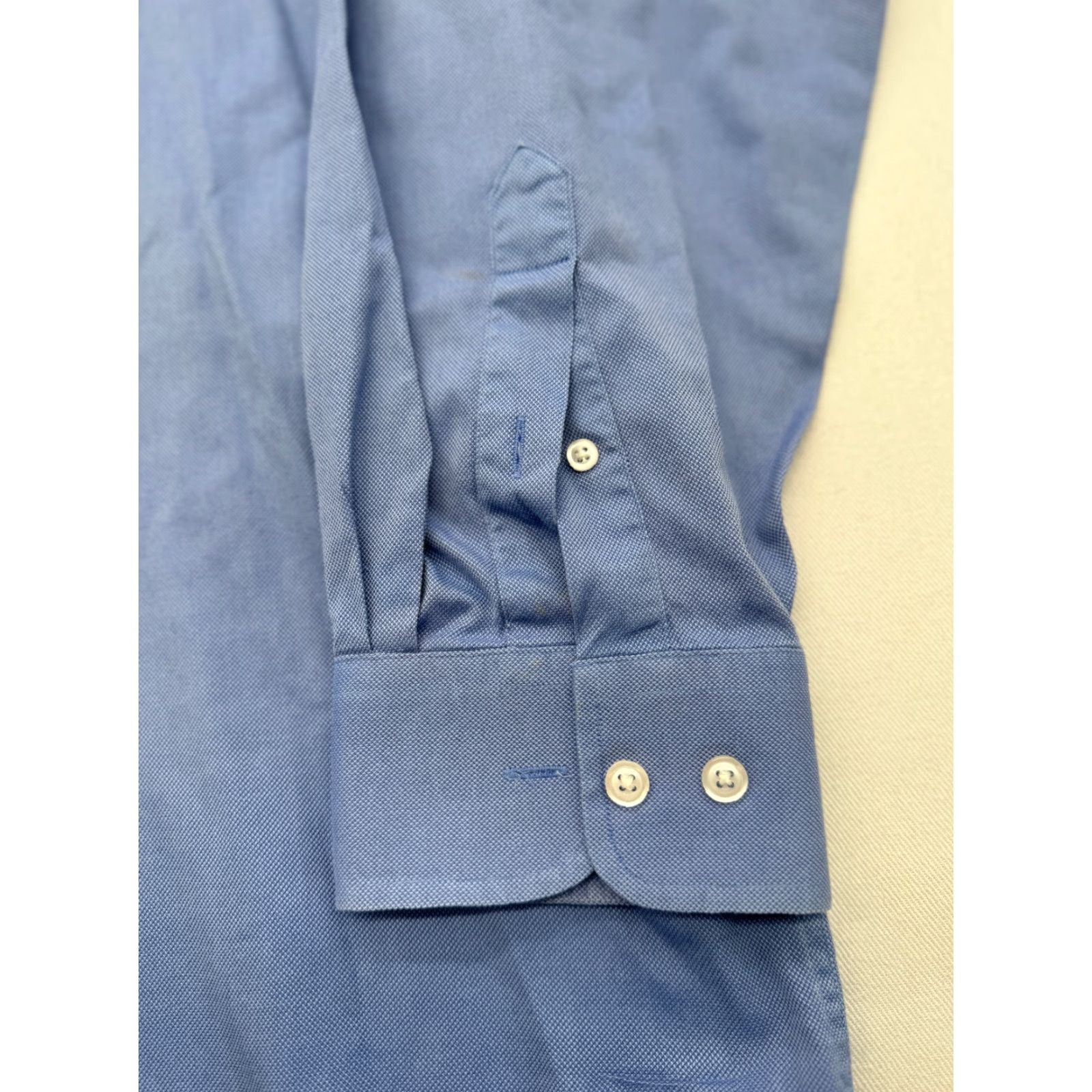 Joseph Joseph & Feiss Dress Shirt Mens 18 34/35 Blue 100's 2-Ply Perfect Twill 2472 Size 48R - 6 Thumbnail
