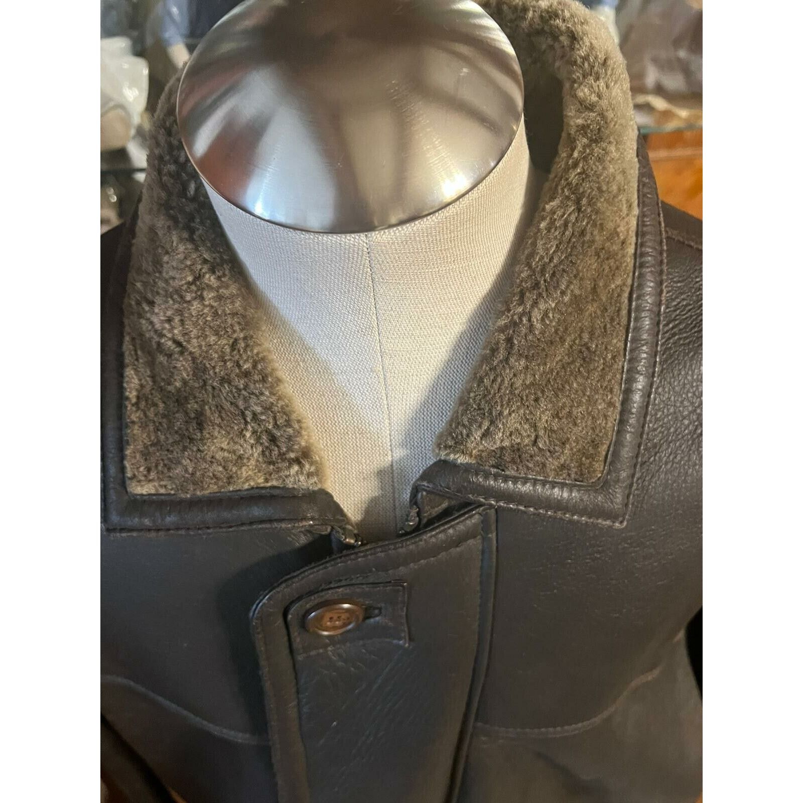 Other Utex Design Full Brown Shearling Size XL Size XL / US 12-14 / IT 48-50 - 4 Thumbnail