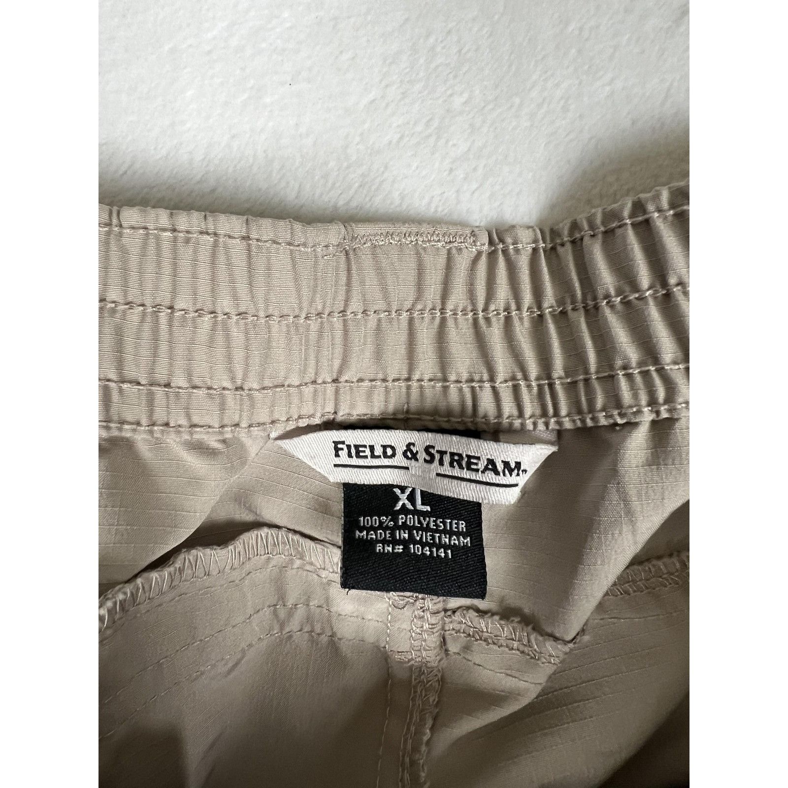 Field & Stream Field & Stream Pants Mens XL Khaki Lightweight Hiking Fishin Size US 34 / EU 50 - 3 Thumbnail
