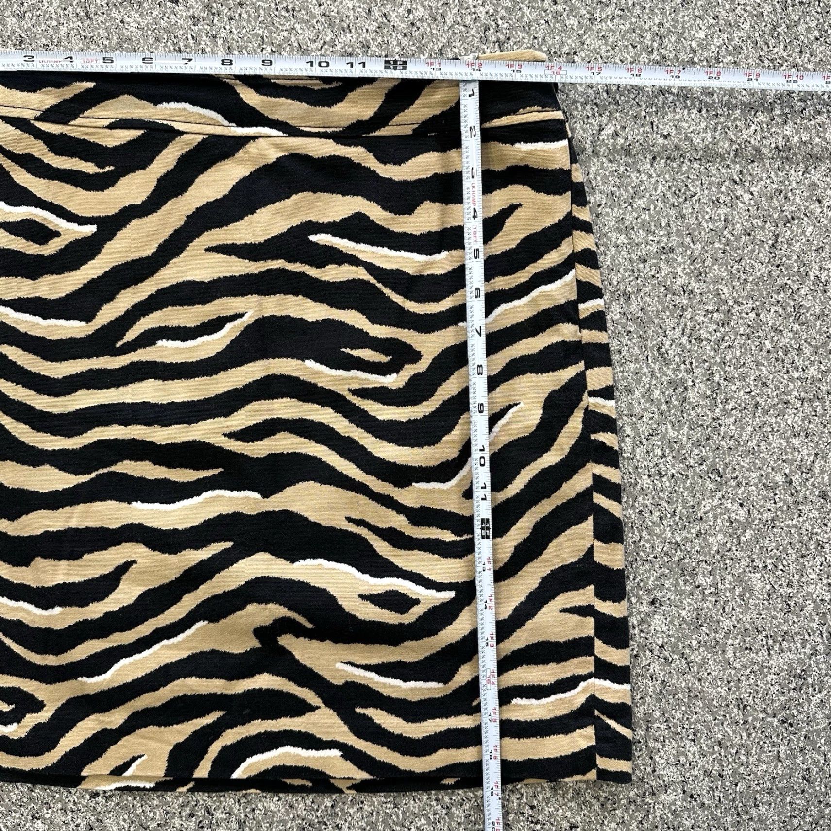 Talbots Talbots Skirt Womens 6 Animal Print Midi Straight Pencil Brown Cotton Spandex Zipper Lined 32x19 Regular XS? Size 28" / US 6 / IT 42 - 6 Thumbnail