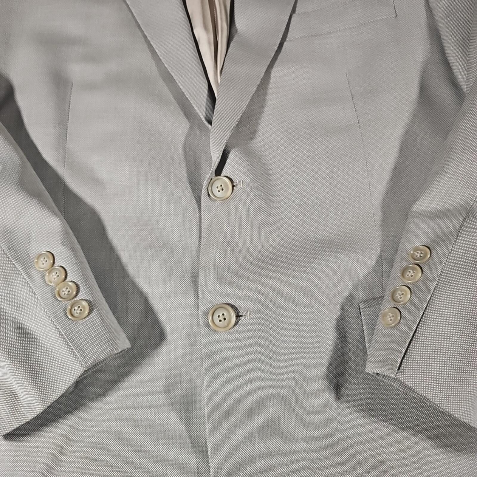 Pronto Uomo Pronto Uomo Couture Super120's 2 Button Blazer 100% Wool 44s Size 44S - 2 Thumbnail