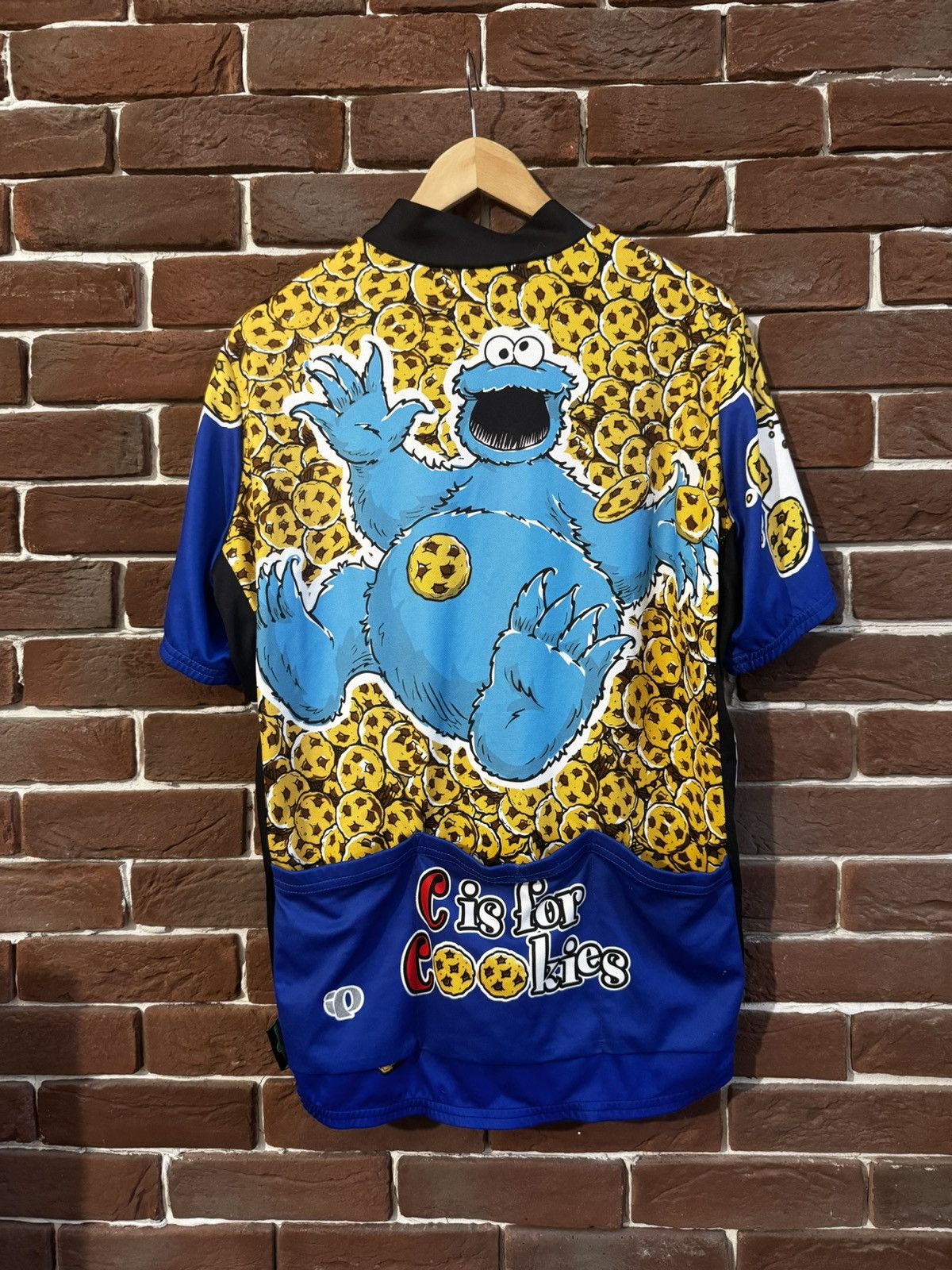 PEARL iZUMi Pearl Izumi Cookie Monster Vintage Bike Jersey Hype Street Size US L / EU 52-54 / 3 - 2 Thumbnail