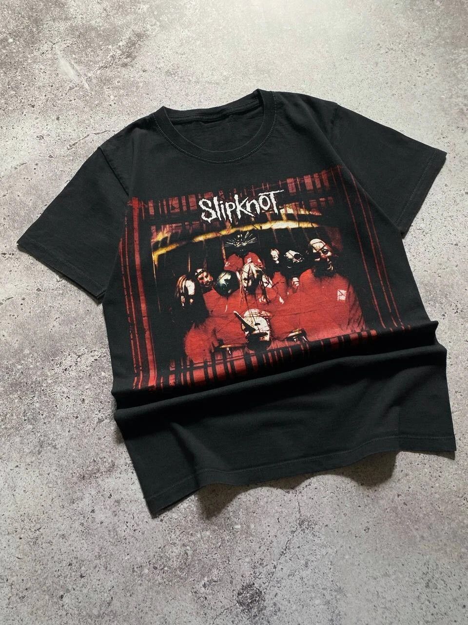 Band Tees VINTAGE 00s SLIPKNOT SELF TITLED ALBUM NU METAL BAND TEE Size US S / EU 44-46 / 1 - 5 Thumbnail