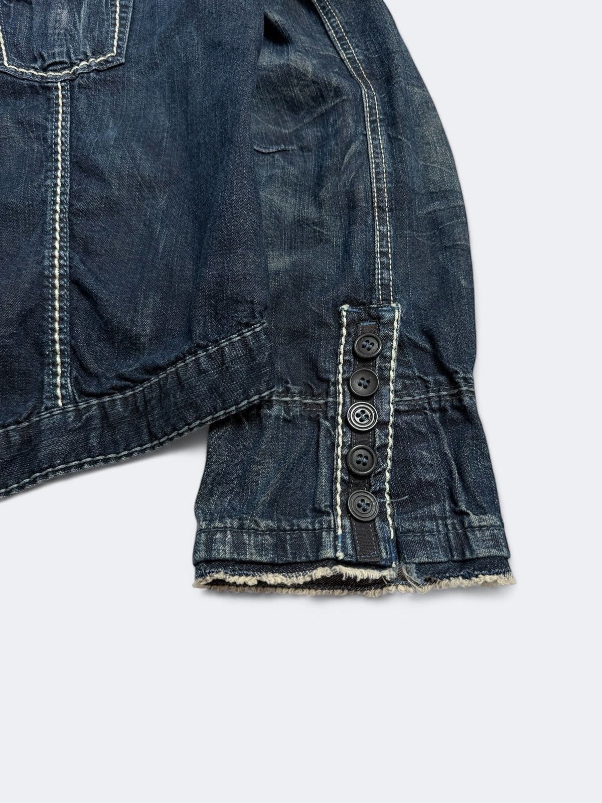 Designer × Marithe + Francois Girbaud × Vintage Marithe Francois Girbaud Denim Jacket Size M / US 6-8 / IT 42-44 - 2 Thumbnail