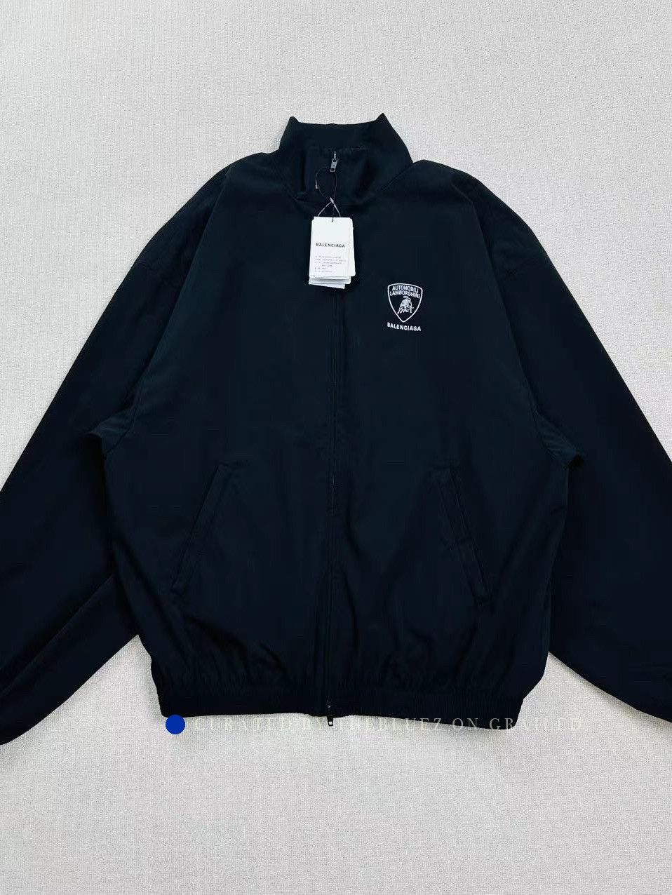 Balenciaga Black Logo Track Jacket Size US S / EU 44-46 / 1 - 1 Thumbnail