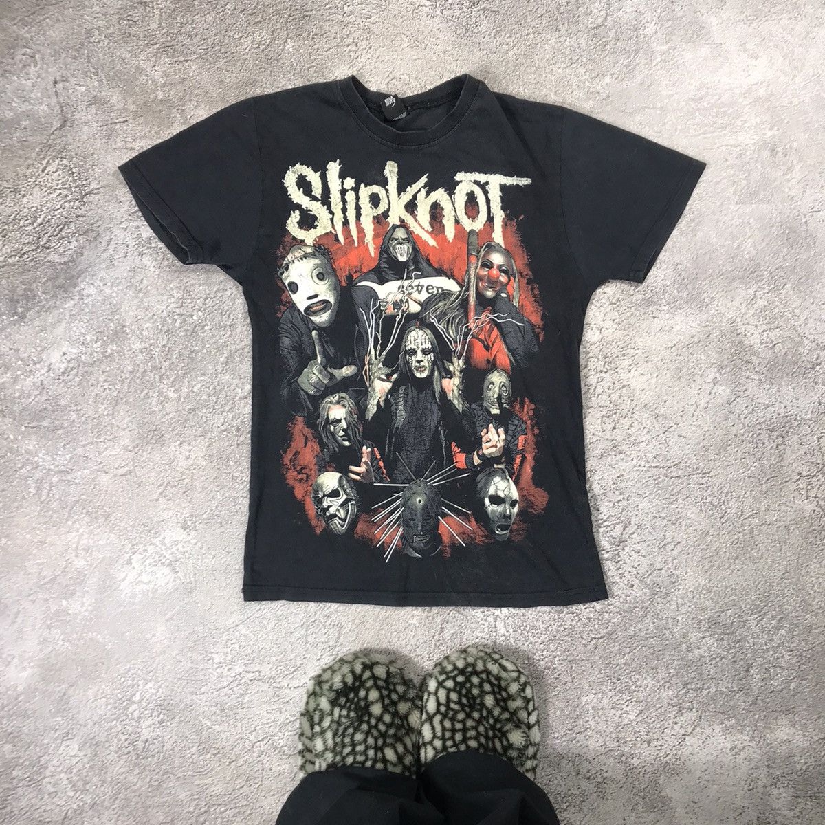 Vintage Vintage 90s Slipknot Band Tee Graphic Print Grunge Punk S Size US S / EU 44-46 / 1 - 2 Thumbnail