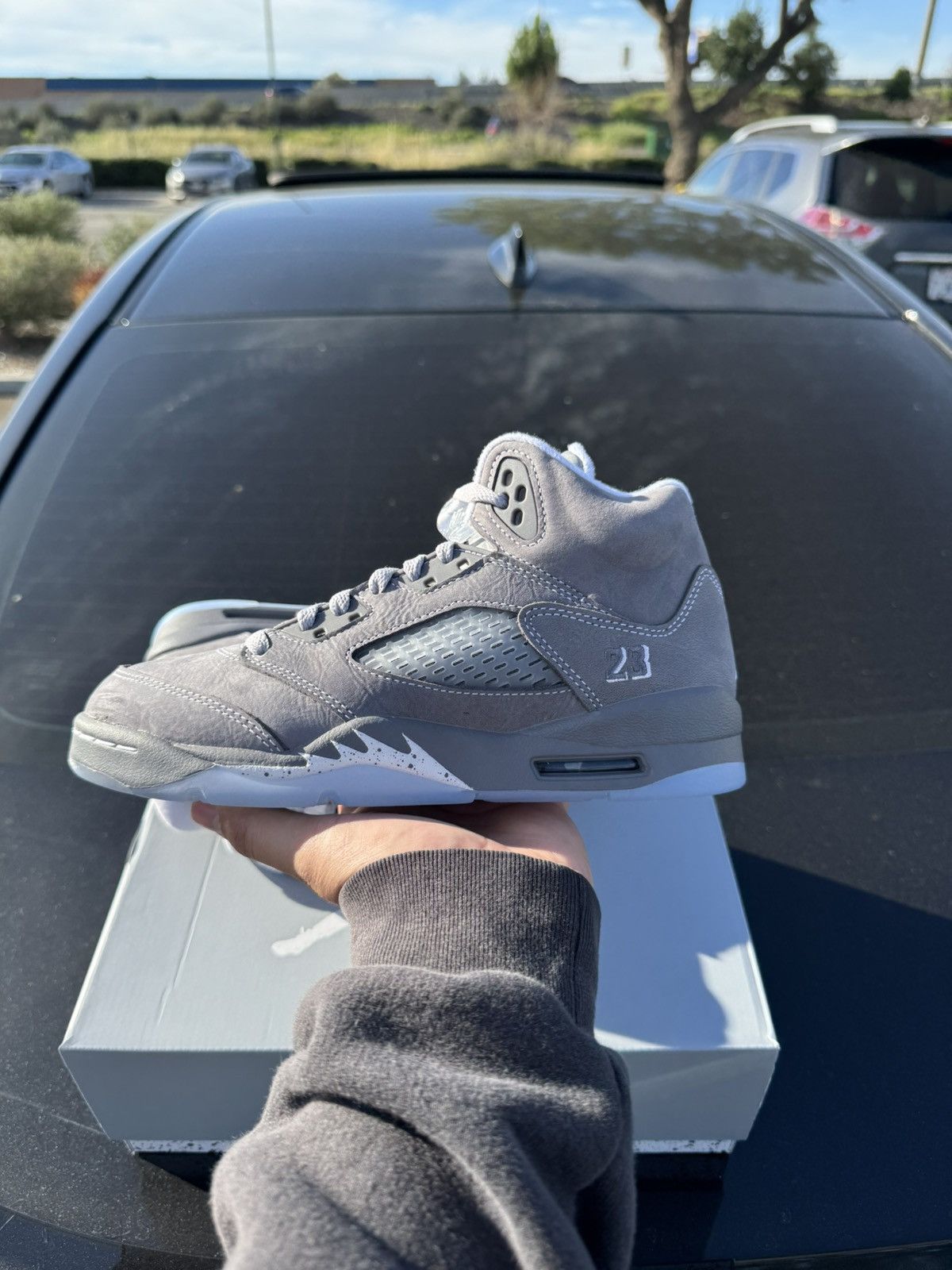 Jordan Brand Jordan 5 Retro Wolf Grey GS 5Y 2026 NEW FAST SHIPPING Size US 6.5 / IT 36.5 - 2 Thumbnail