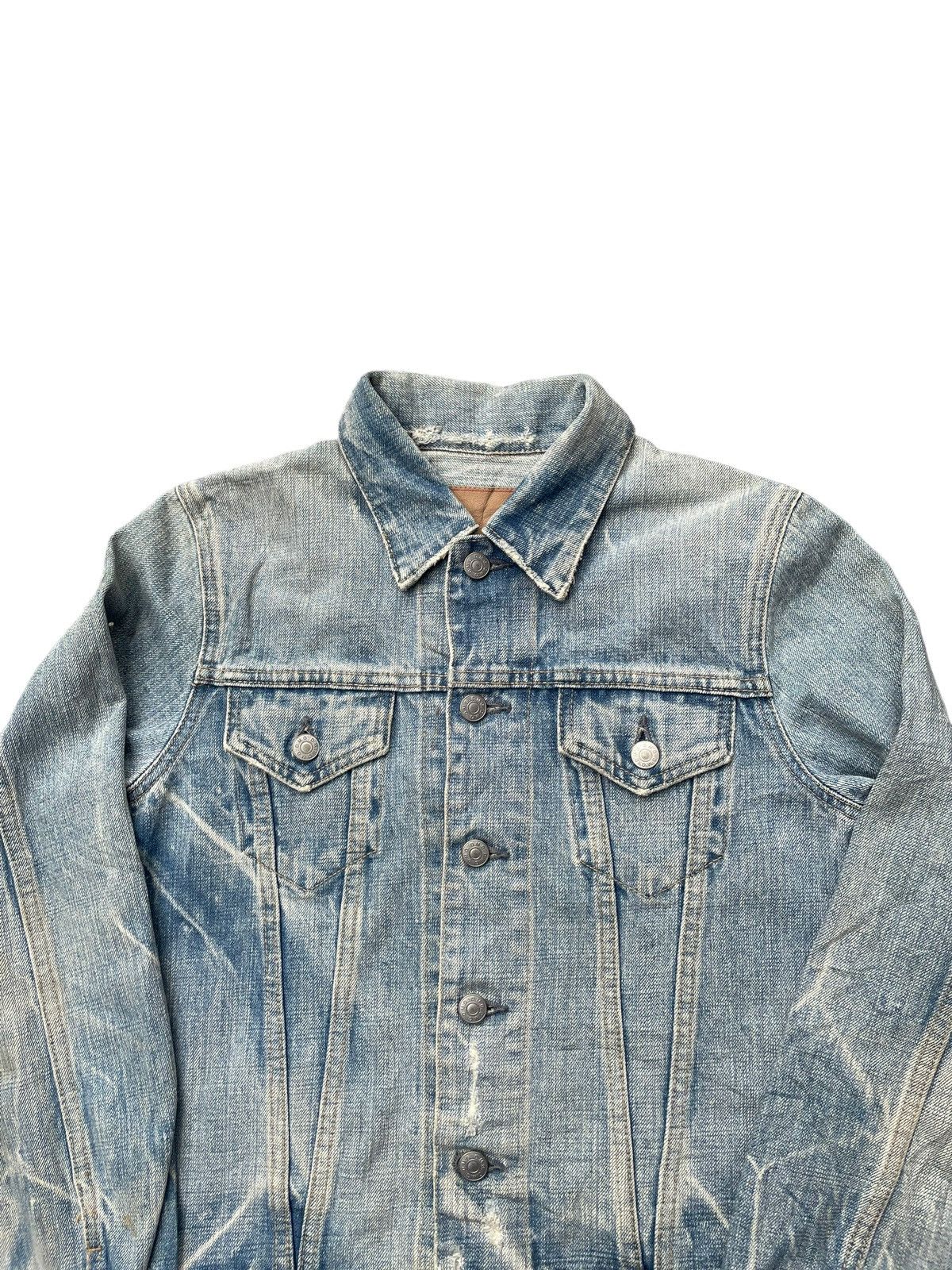 Japanese Brand Vintage DMG Denim Distressed Jacket Size S / US 4 / IT 40 - 3 Thumbnail