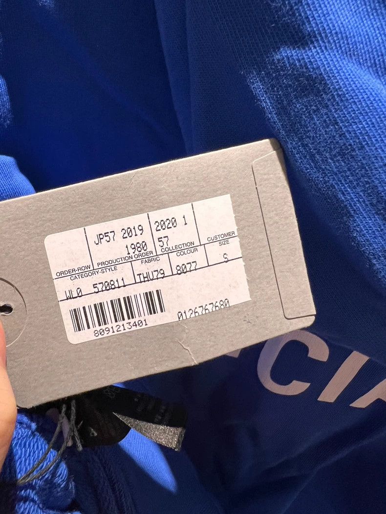 Balenciaga Balenciaga Blue Back Letter Hoodie Size US S / EU 44-46 / 1 - 6 Thumbnail