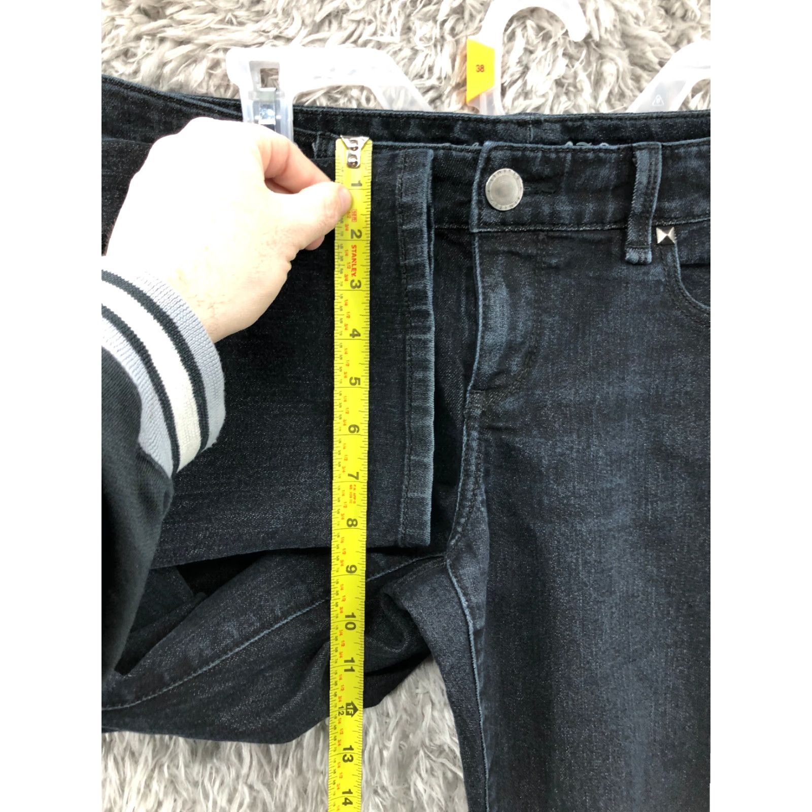 Vintage The Limited Jeans Womens 10 Mid Rise Dark Wash Blue Denim Straight Size 32" / US 10 / IT 46 - 4 Thumbnail