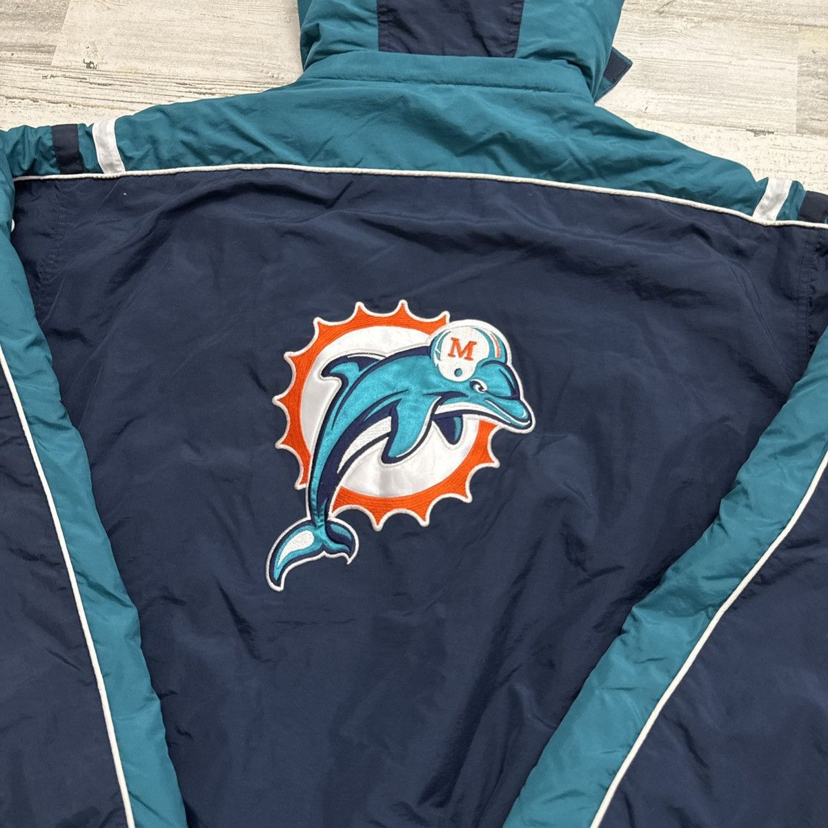 NFL NWT NFL Miami Dolphins Full Zip Puffer Jacket Hoodie XXL Size US XXL / EU 58 / 5 - 6 Thumbnail