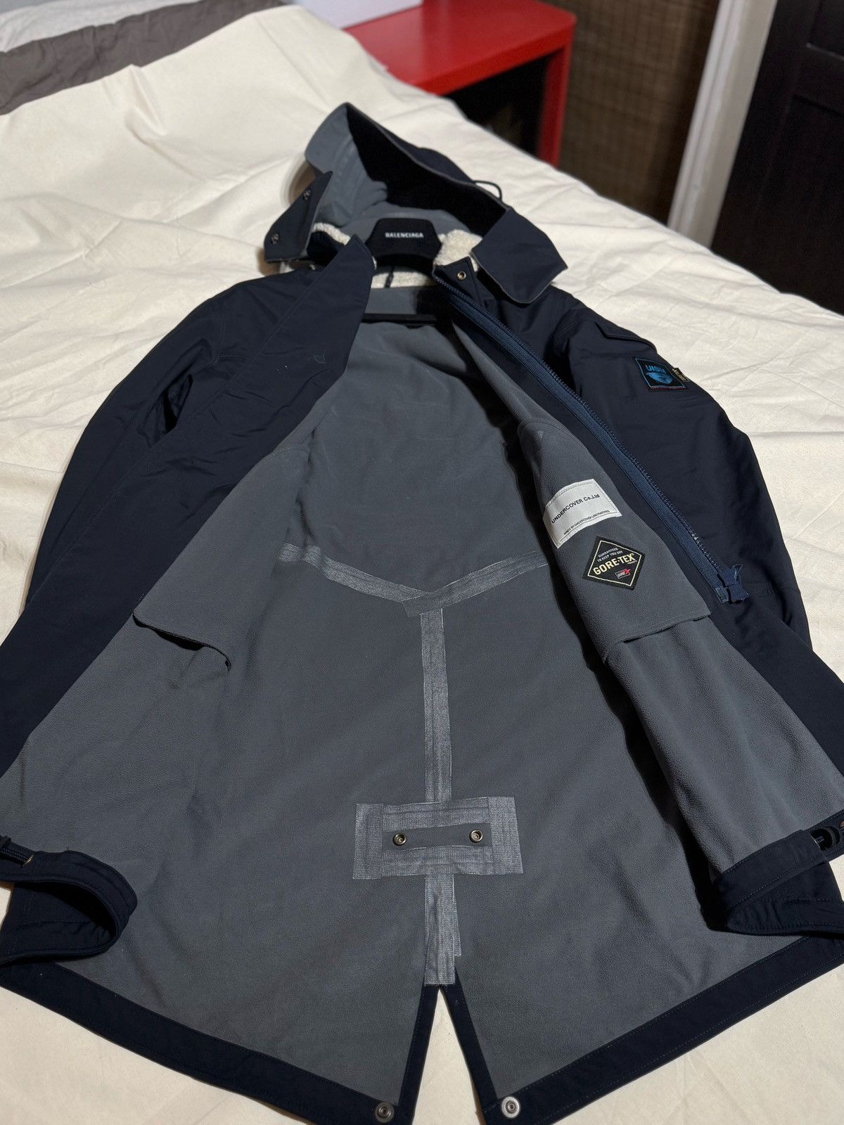 Undercover FISHTAIL PARKA GORE TEX BLUE DETACHABLE HOOD JACKET Size US L / EU 52-54 / 3 - 3 Thumbnail