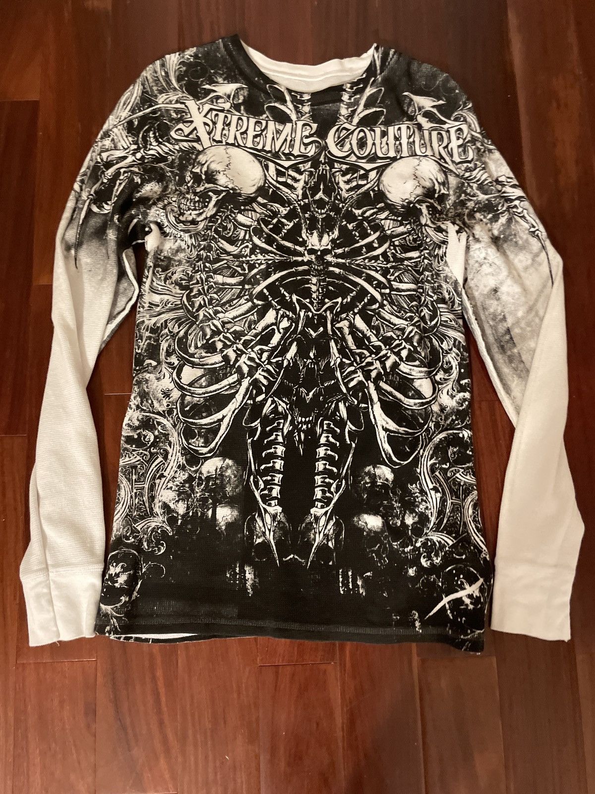 Ed Hardy Xtreme Couture Skull Thermal Long-Sleeve Shirt | Grailed