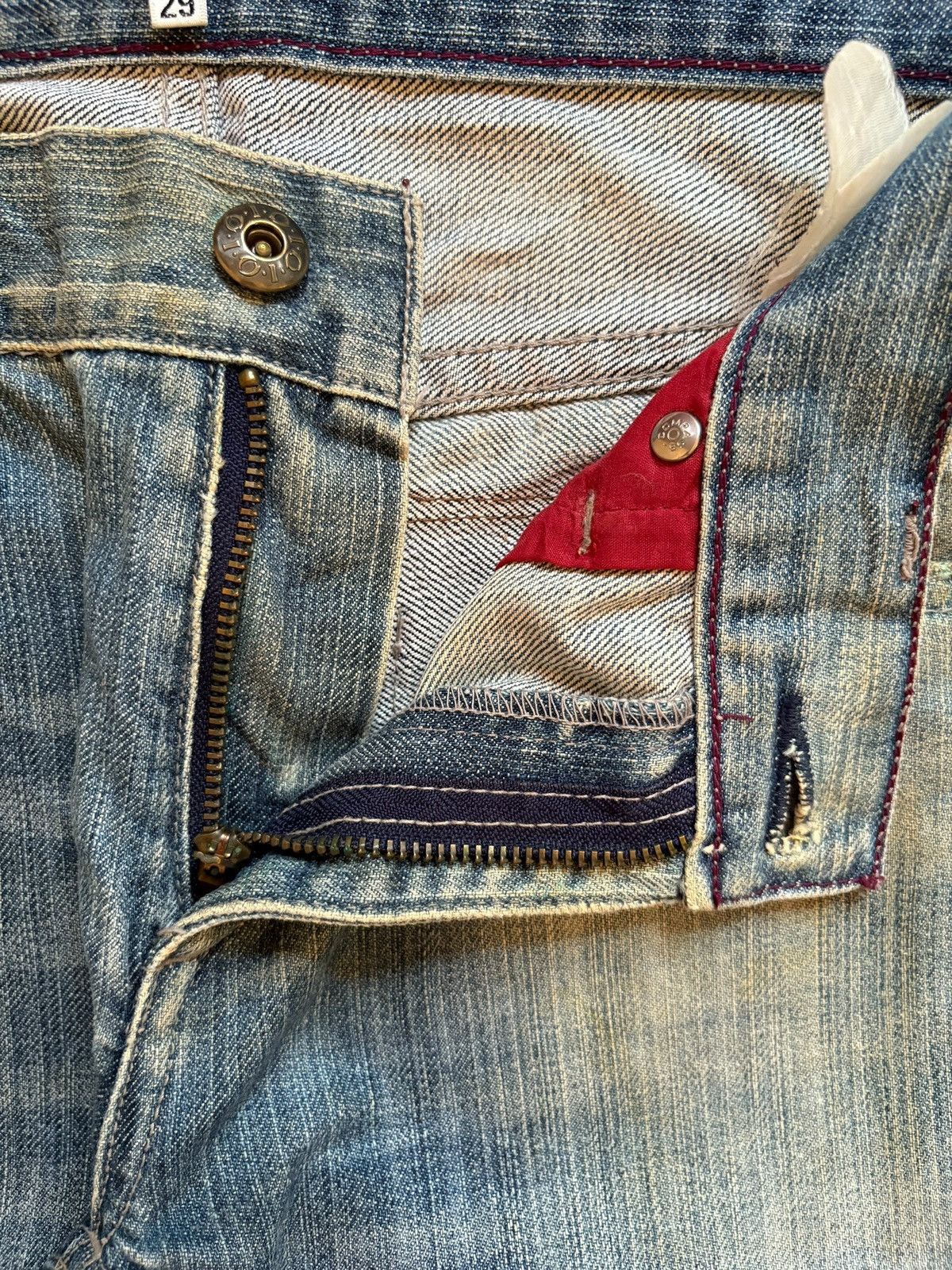 Japanese Brand × Yasuyuki Ishii Vintage Japanese Brand Mud Wash Distressed Flare Jeans Size US 29 - 9 Thumbnail