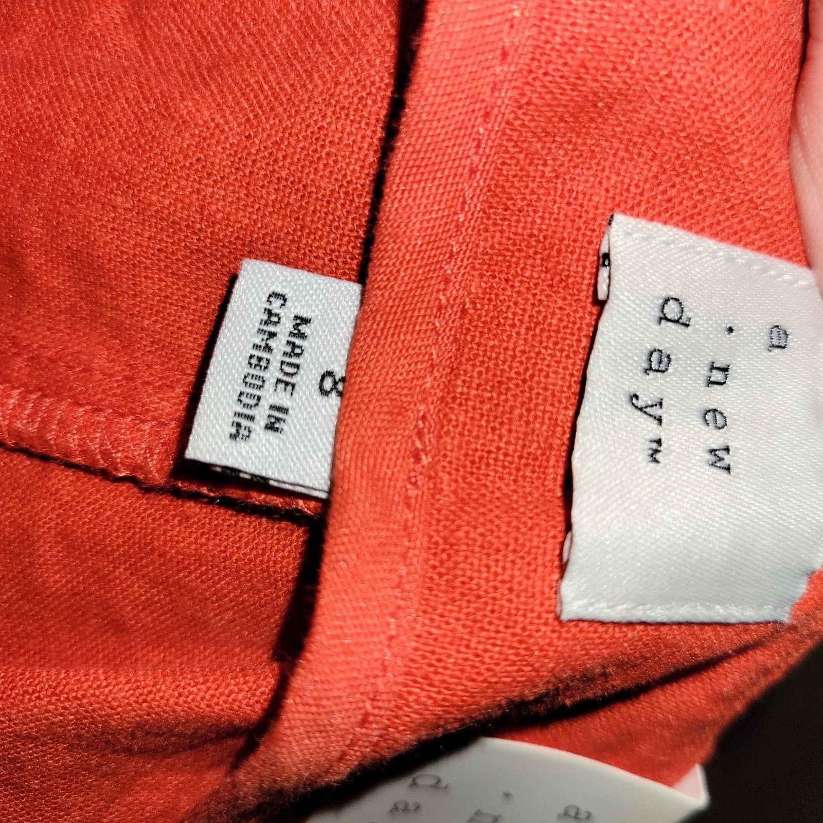 & Other Stories Women's a. new day red pleated linen/rayon blend pants SZ 8 Size 30" / US 8 / IT 44 - 8 Thumbnail