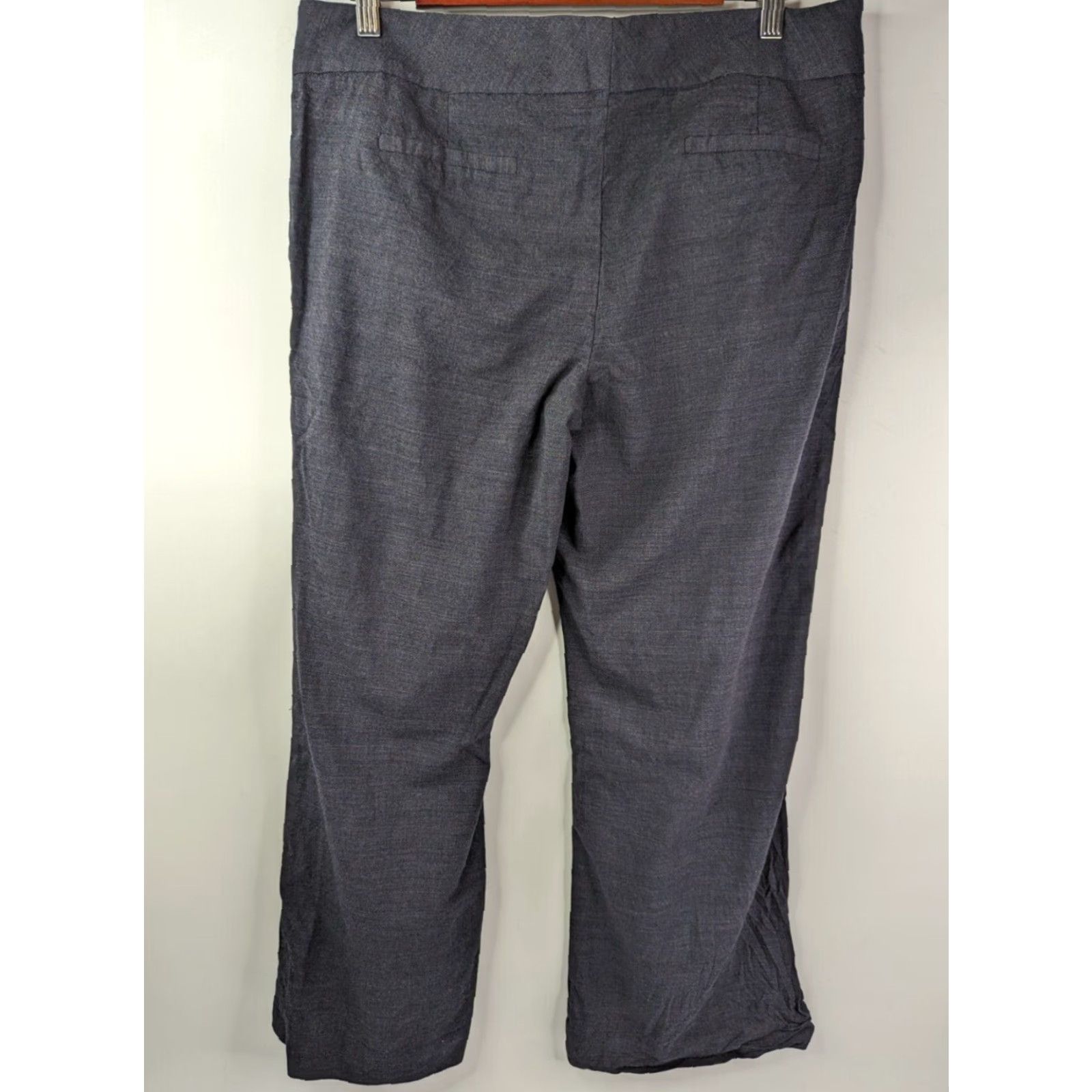 Vintage Classiques Entier Dress Pants Slacks Women's 10 Gray Wool Check Front Flat Regular Size 10 Pants Womens Classic Modern Vintage No N/A Size 32" / US 10 / IT 46 - 5 Thumbnail