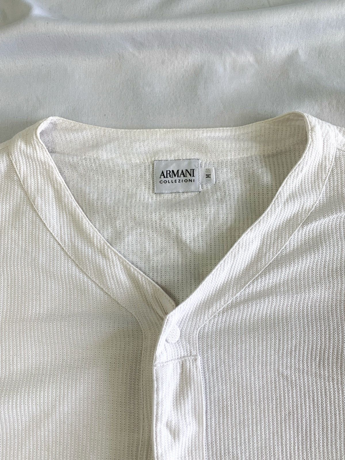 Armani Collezioni Armani collezioni waffle longsleeve outer Size US M / EU 48-50 / 2 - 2 Thumbnail
