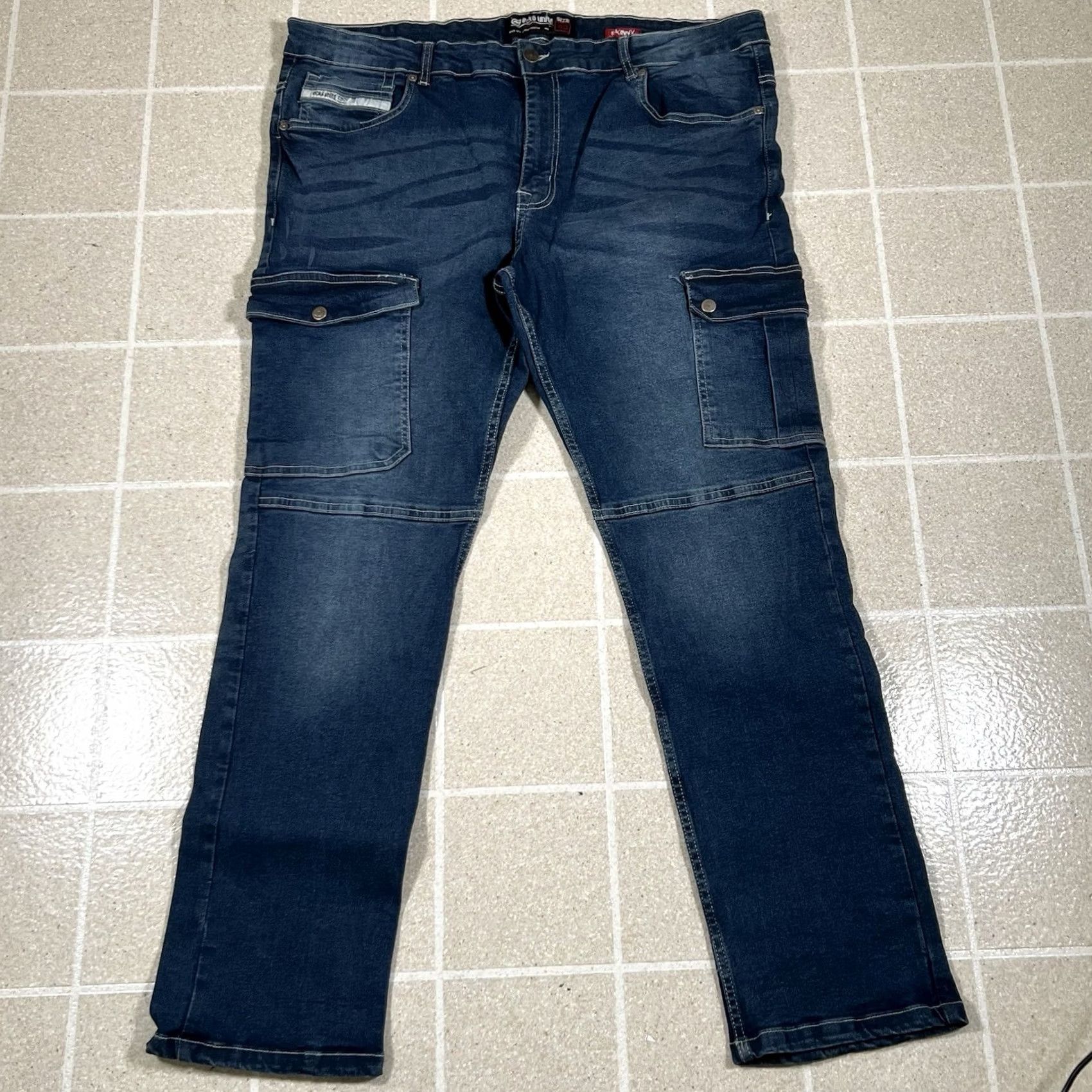 Ecko Unltd. VINTAGE Ecko Unltd Jeans Cargo Men 40x32 Gray Hip Hop Skater Utility Pant Size US 40 / EU 56 - 2 Thumbnail