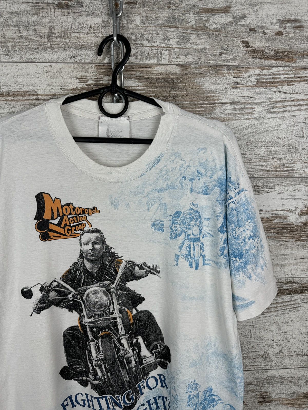 Harley Davidson × Vintage Mens Vintage 90s Harley Davidson style T-shirt tee rare Size US XL / EU 56 / 4 - 3 Thumbnail