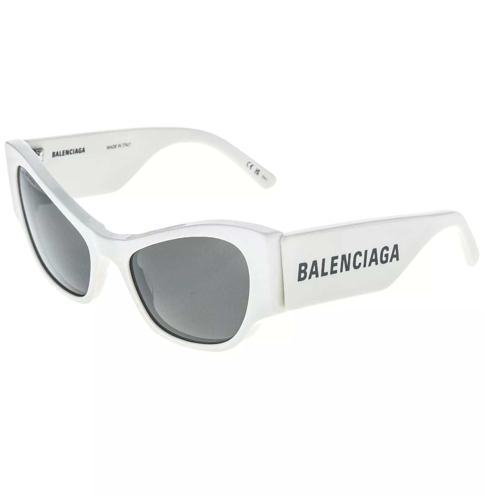 Balenciaga BALENCIAGA MAX CAT 0259 White 007 Fashion Logo Bold BB0259 Size ONE SIZE - 8 Thumbnail