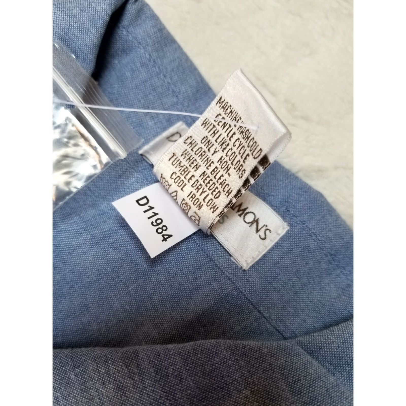 Vintage Draper's & Damon's Womens PM Button Front Jacket Light Blue Pockets Chambray Petite Regular Size PM Jacket Women Overall Blue Pattern Solid" Size M / US 6-8 / IT 42-44 - 6 Thumbnail