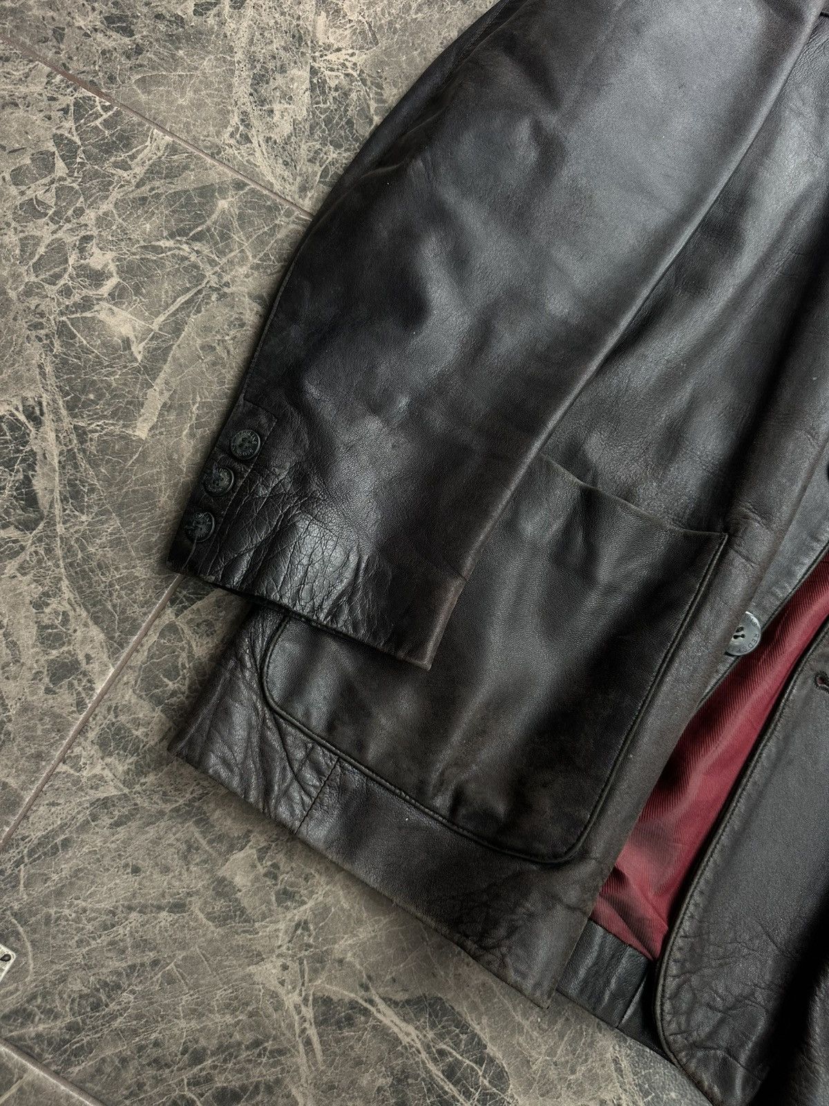 Genuine Leather Vintage Redskins Leather Men’s Coat Jacket 90s Sz L Size US L / EU 52-54 / 3 - 4 Thumbnail