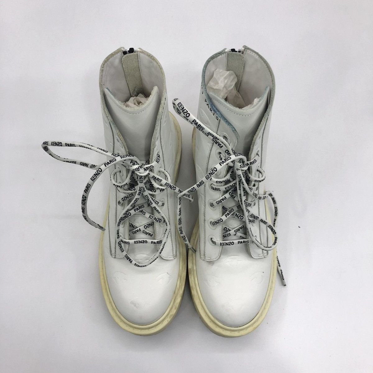 Kenzo Authentic Kenzo White Highcut Boots Size US 5 / EU 37 - 2 Thumbnail
