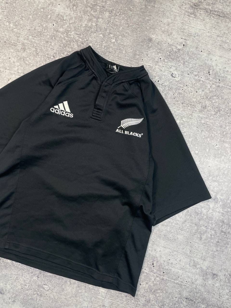 Adidas Vintage 2006 Adidas All Blacks Rugby Jersey Y2K Size US L / EU 52-54 / 3 - 3 Thumbnail