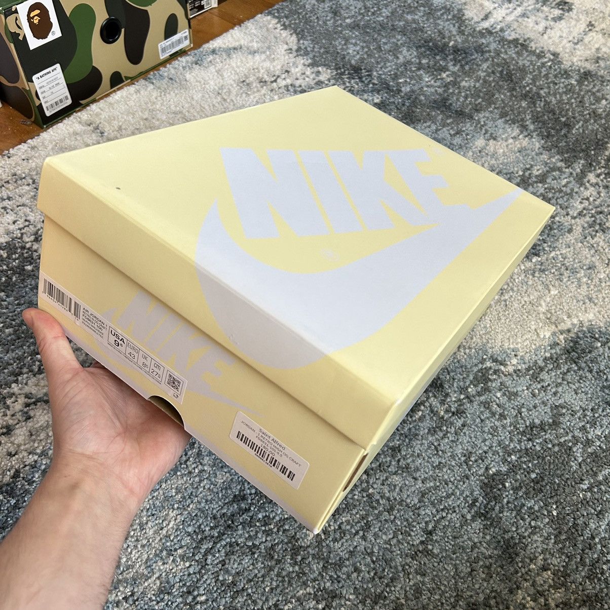 Jordan Brand × Nike AJ1 HiGH CRAFT ViBRATiONS OF NAiJA SAiL PALE VANiLLA CREAM Size US 9.5 / EU 42-43 - 15 Thumbnail