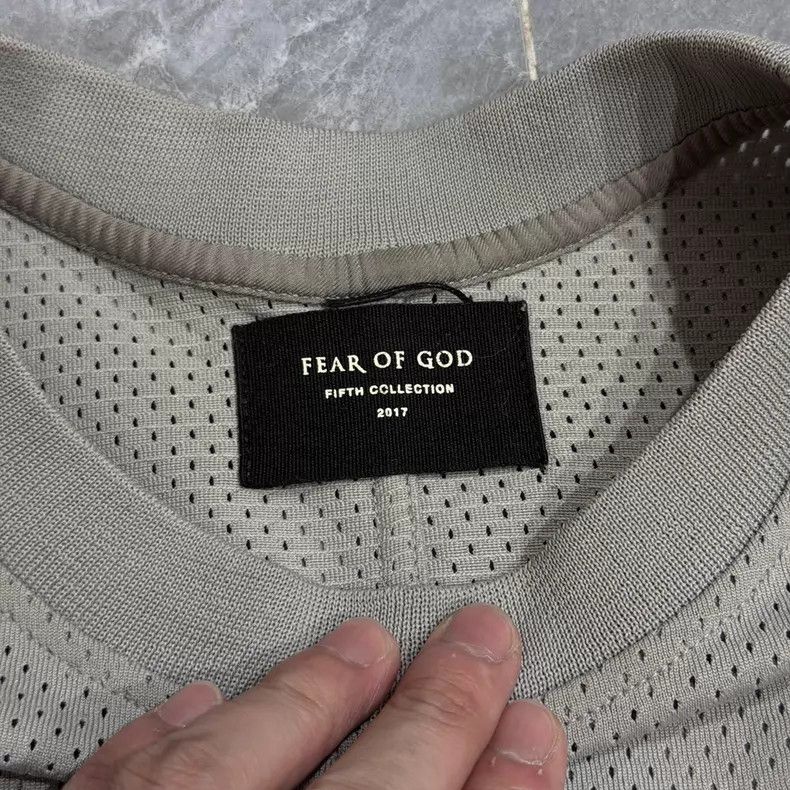 Fear of God Fear of God 5th Quarter Grey Medal Mainline Mesh Short Sle Size US L / EU 52-54 / 3 - 5 Thumbnail
