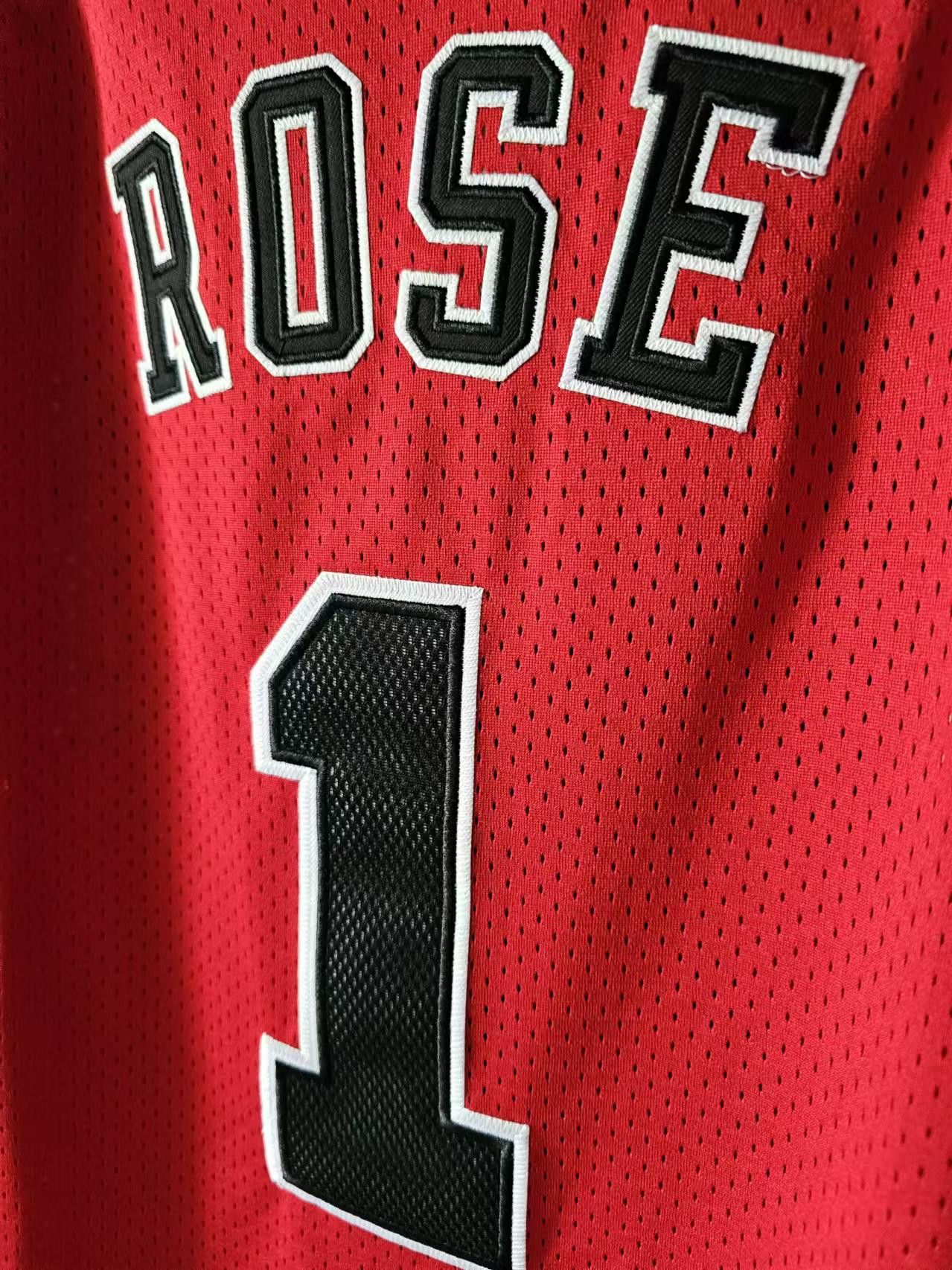 NBA Chicago Bulls #1 Derrick Rose Jersey Red Size US XXL / EU 58 / 5 - 4 Thumbnail