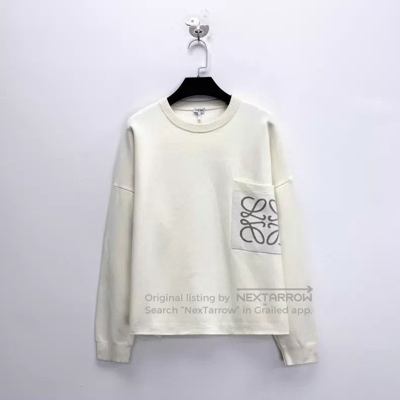 Loewe Loewe SS23 Ivory White Embroidered Flower Quadrant Logo He Size M / US 6-8 / IT 42-44 - 1 Thumbnail