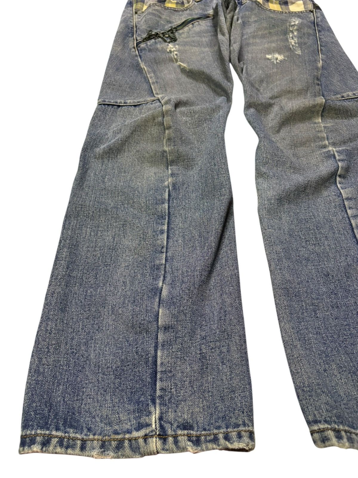 Japanese Brand Vintage Breathmint Double Waist Mud Wash Loose Jeans Size US 32 / EU 48 - 6 Thumbnail