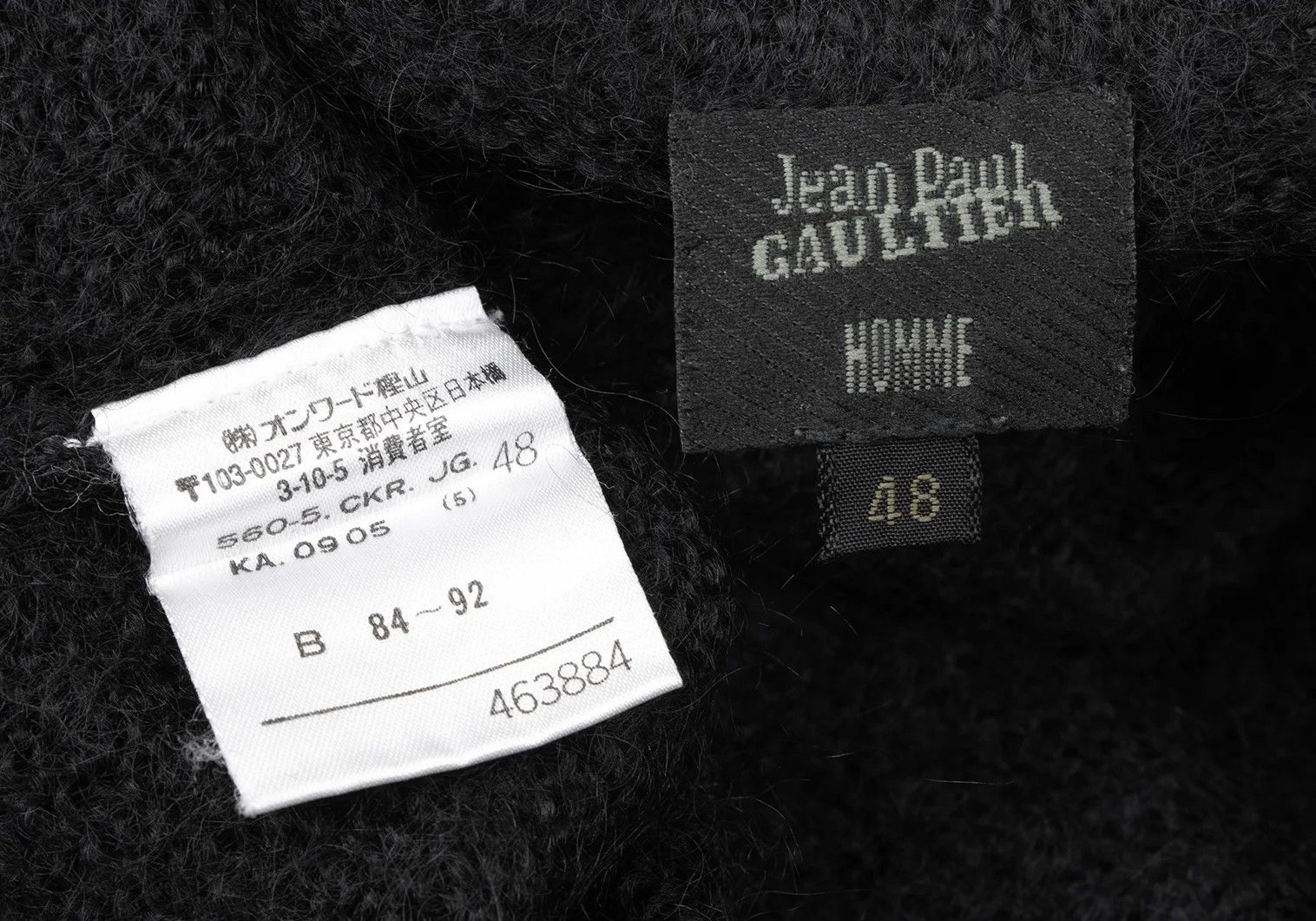 Jean Paul Gaultier Wool Blend Turtleneck Knit Sweater in Black Size 48 Size US M / EU 48-50 / 2 - 11 Thumbnail