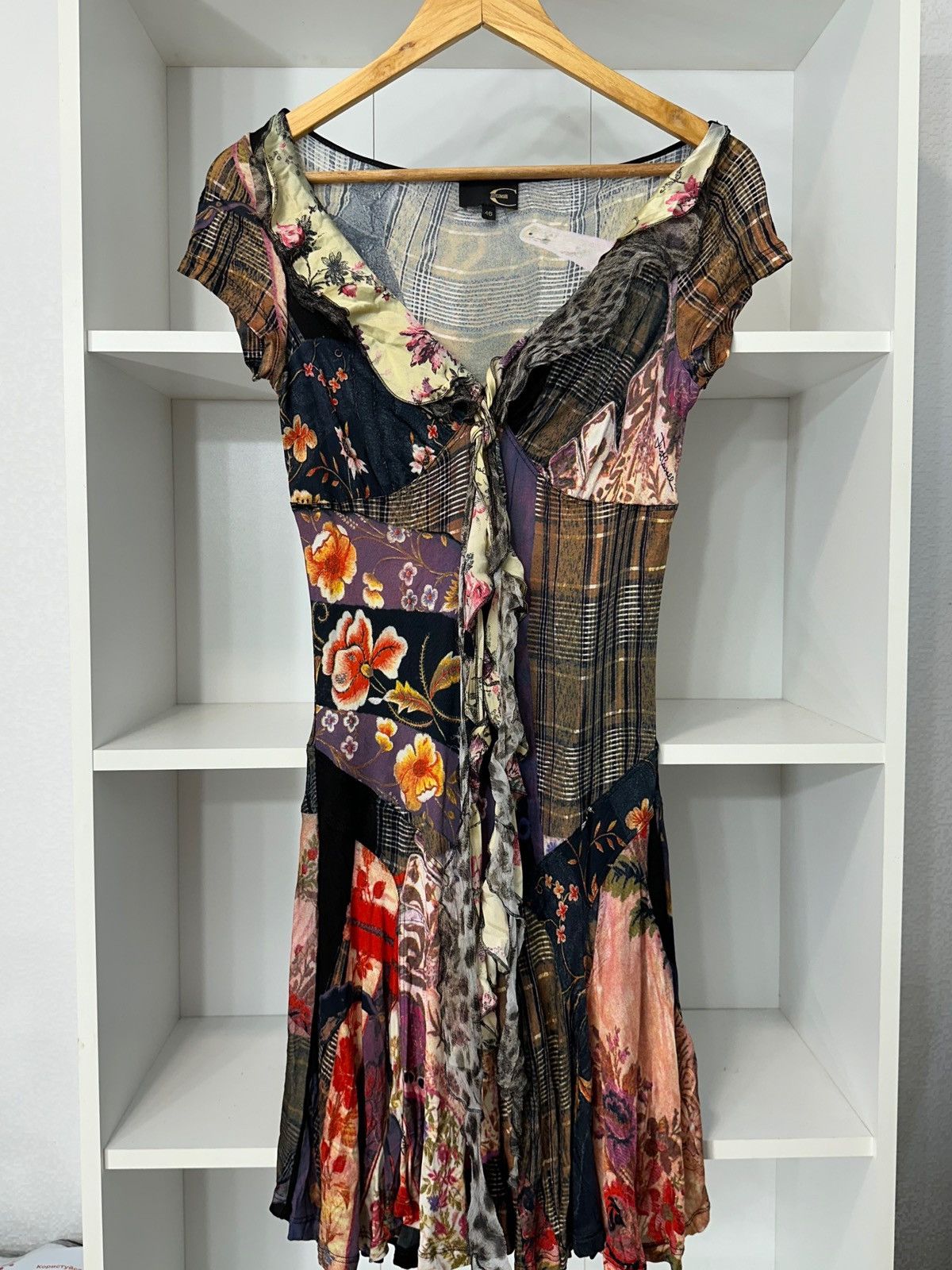 knee length dresses for ladies Roberto Cavalli Snakeskin Print Mini Dress main image 0