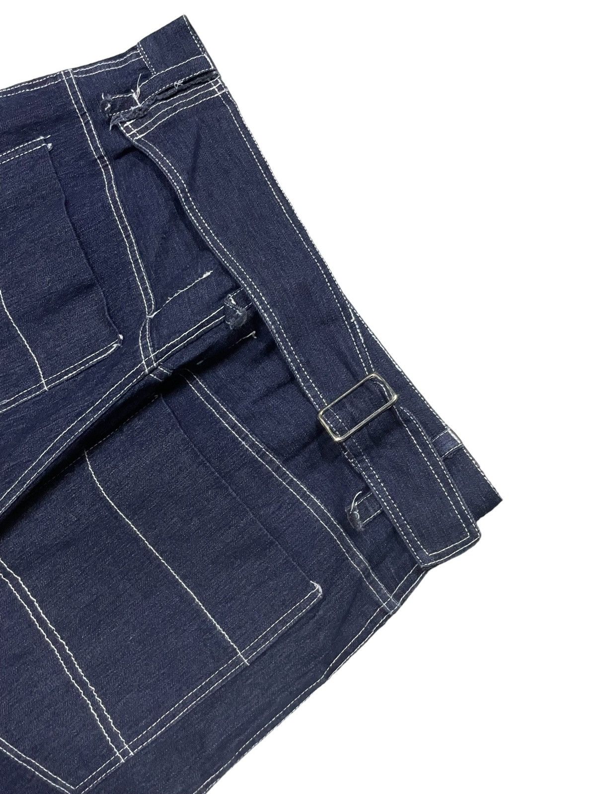 Japanese Brand × Y's for Men KMK Japan Patchwork Baggy Balloon Denim Pants Yohji Style Size US 30 / EU 46 - 13 Thumbnail