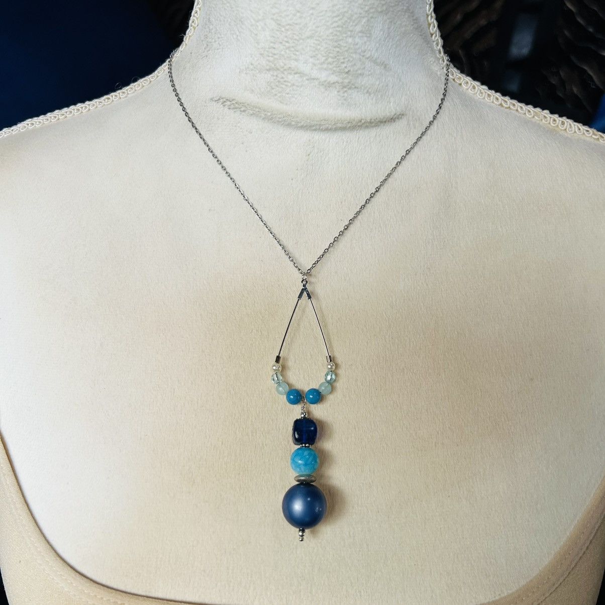 Handmade Handcrafted vintage bead changeable charm pendant necklace Size ONE SIZE - 3 Thumbnail