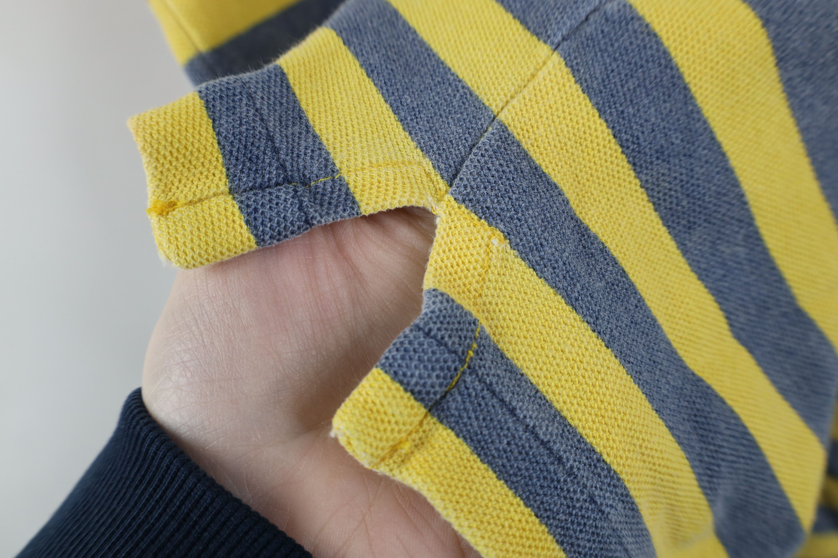 Vintage Vintage 90s Streetwear Weathered Stonewash Striped Golf Polo Size US M / EU 48-50 / 2 - 6 Thumbnail