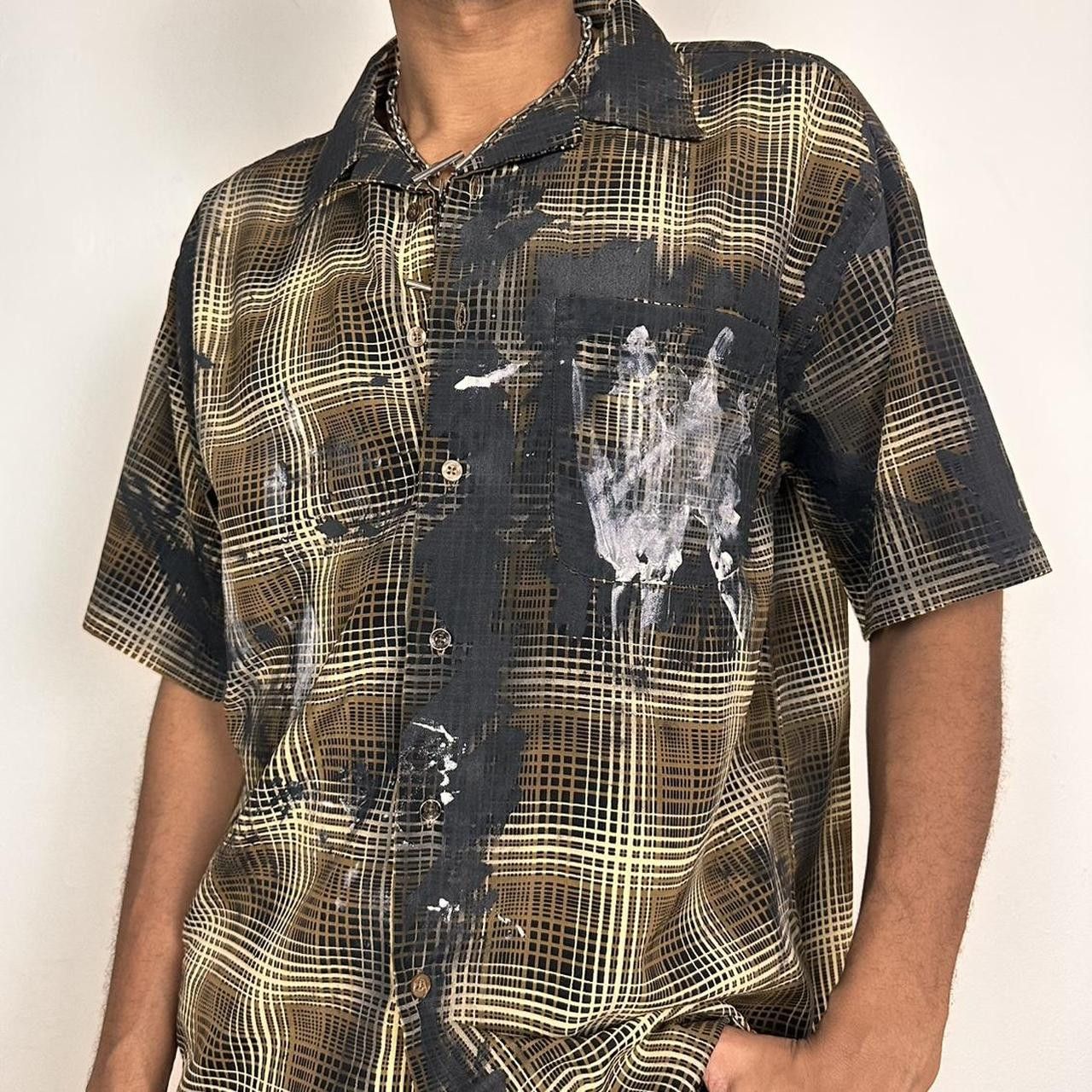 Vintage ASTROBOI* 'Dries' Plaid Short Sleeve Button Up Shirt - XL Size US XL / EU 56 / 4 - 6 Thumbnail