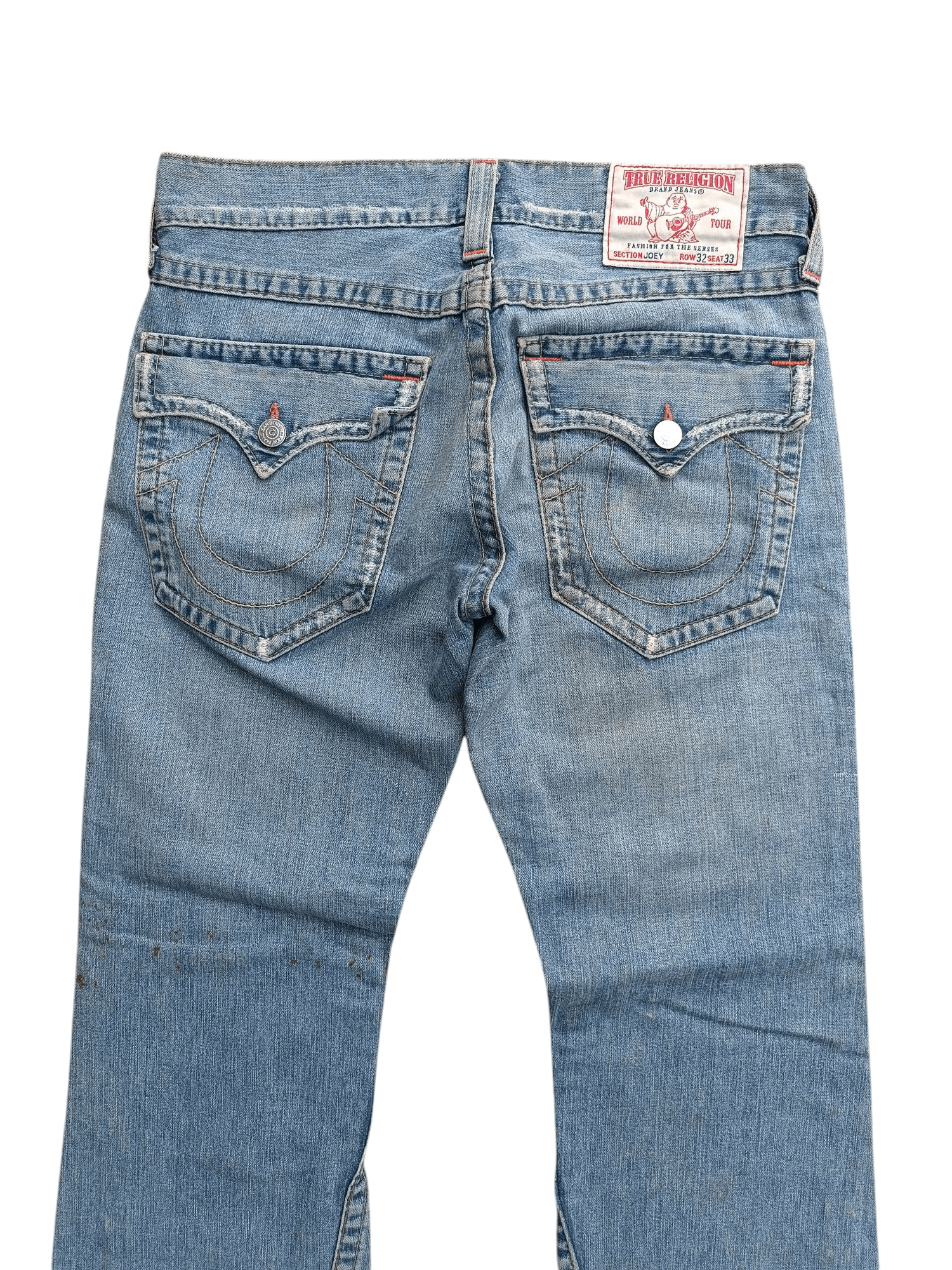 True Religion × Vintage True Religion Joey Flare Distressed Jeans Size US 34 / EU 50 - 12 Thumbnail
